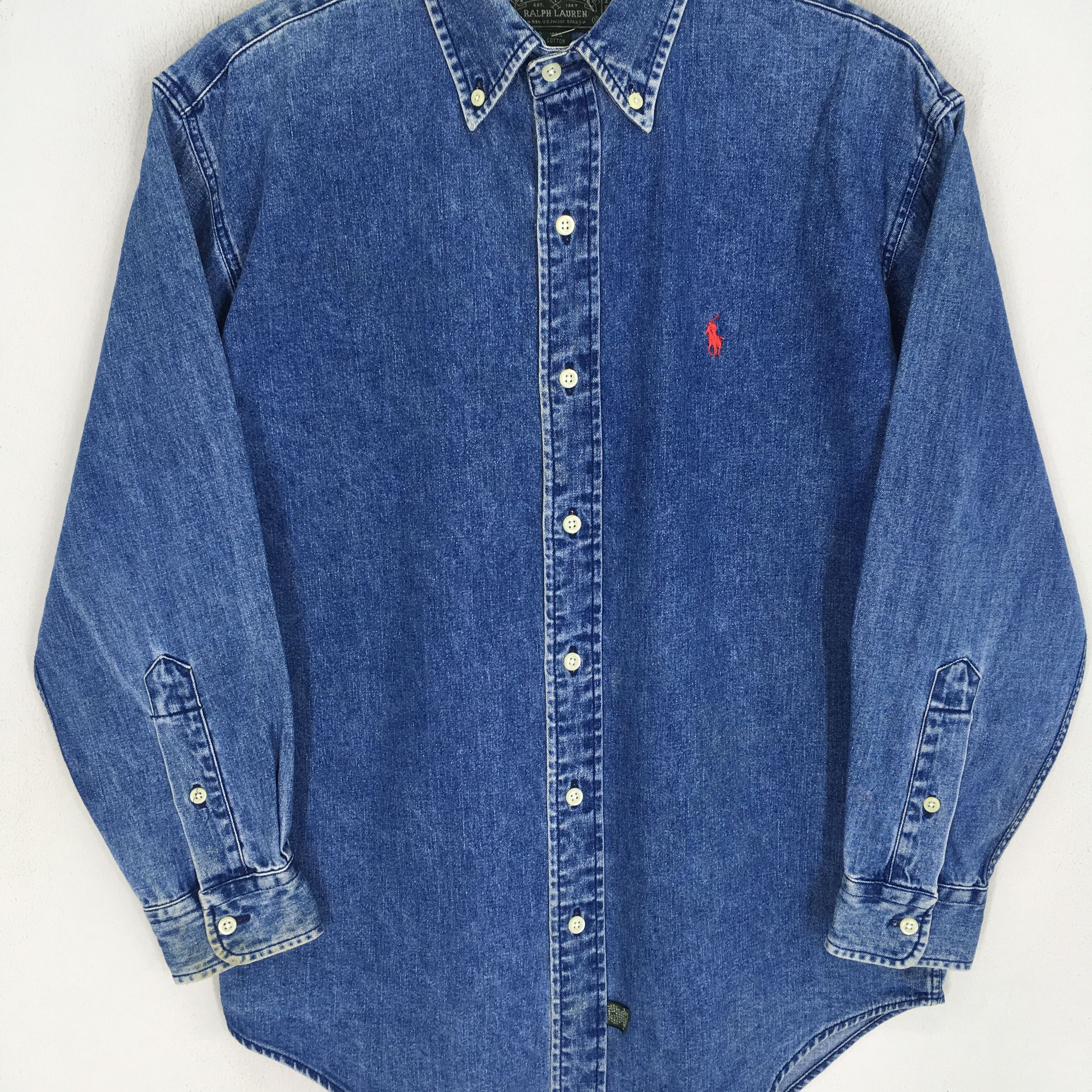Polo Ralph Lauren Vintage 90's Polo Country Ralph Lauren Jeans Shirt - 1841 Size US S / EU 44-46 / 1 - 4 Thumbnail