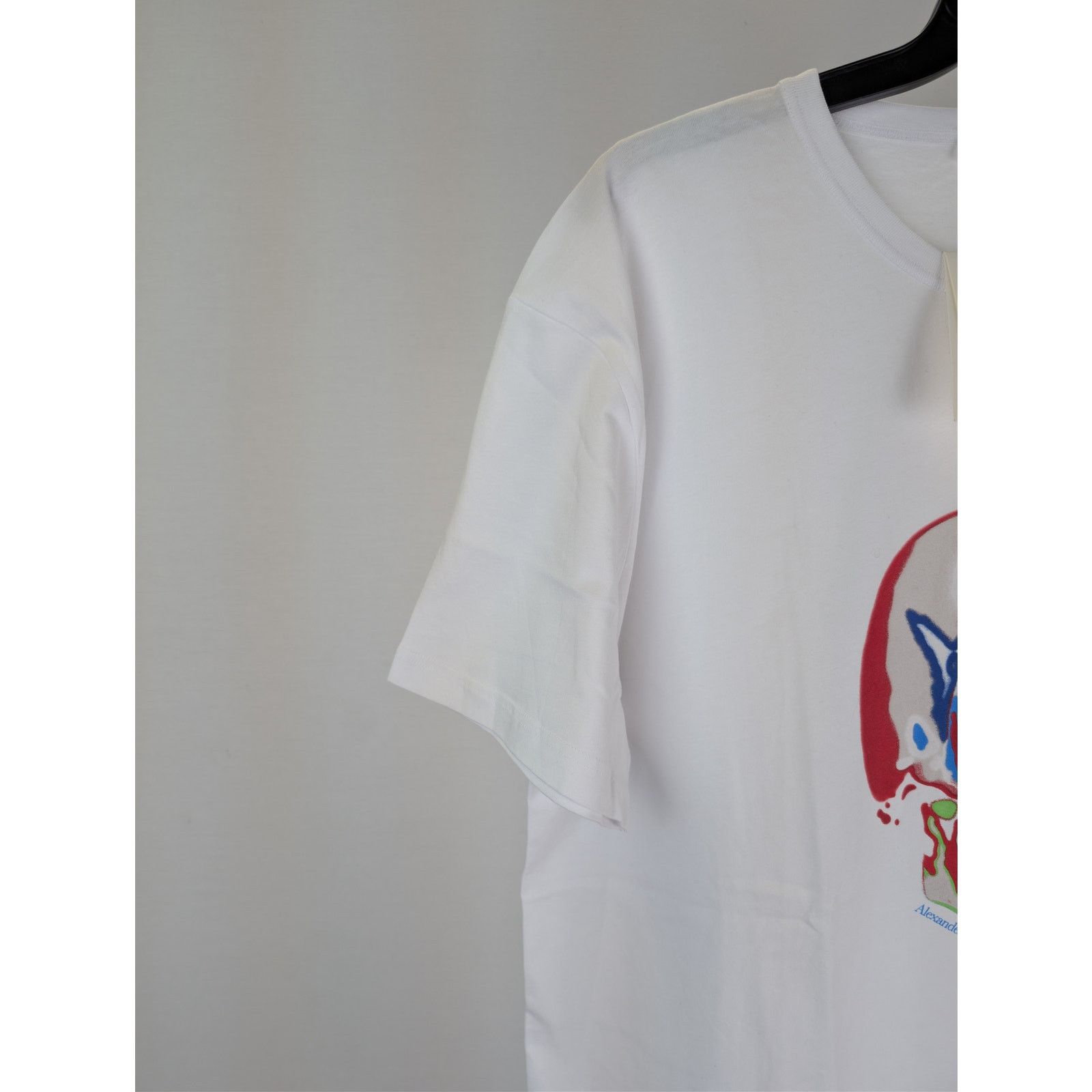 Alexander McQueen o1rshd1 Solarized Skull Printed T-Shirt in White/Mix Size US XL / EU 56 / 4 - 5 Thumbnail
