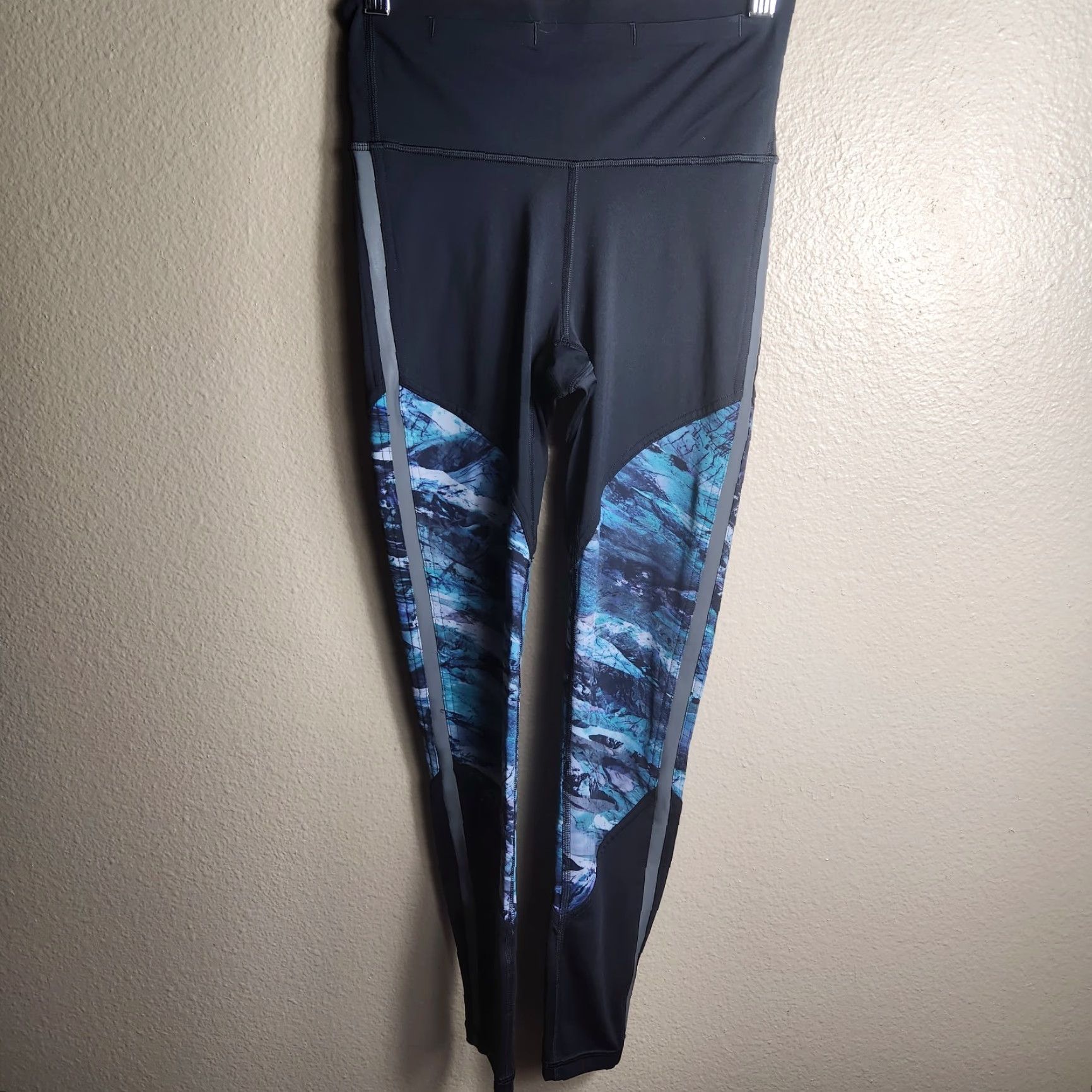 Lululemon Lululemon Womens Run To Reset Tight Nulux LW5BWQS BLK/FISM 25" Leggings 4 Black Reflective Pockets Athletic Compression Athleisure Womens Size ONE SIZE - 2 Thumbnail