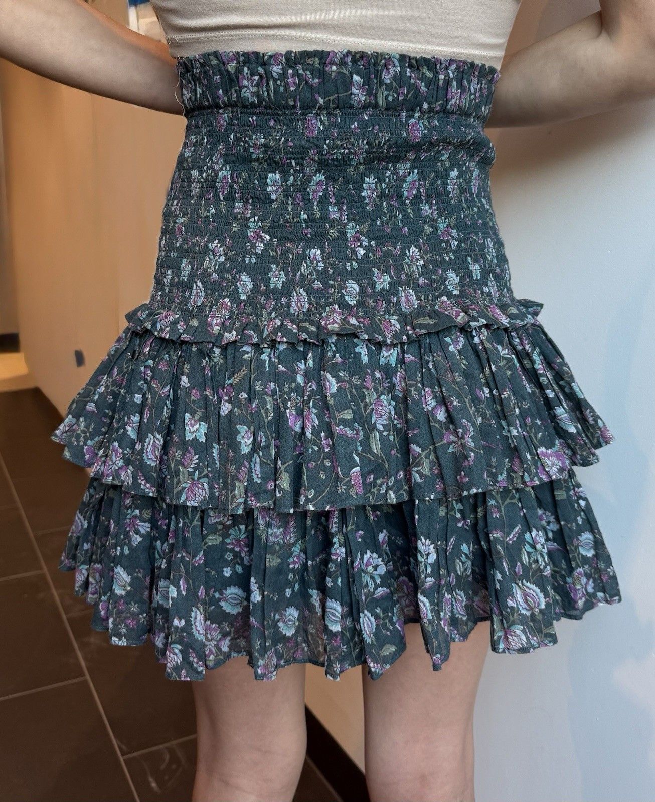 Isabel Marant Etoile Isabel Marant Etoile Naomi Floral Mini Skirt Size 42 Size 26" / US 2 / IT 38 - 5 Thumbnail