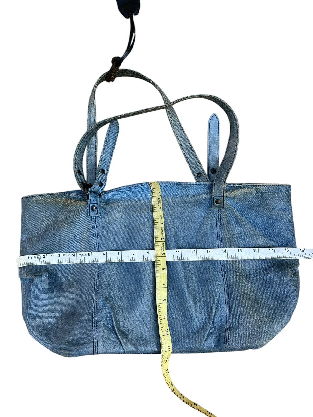 Leather DECADE Japan Distress Dirty Patina Leather Bag Tote Size ONE SIZE - 25 Thumbnail