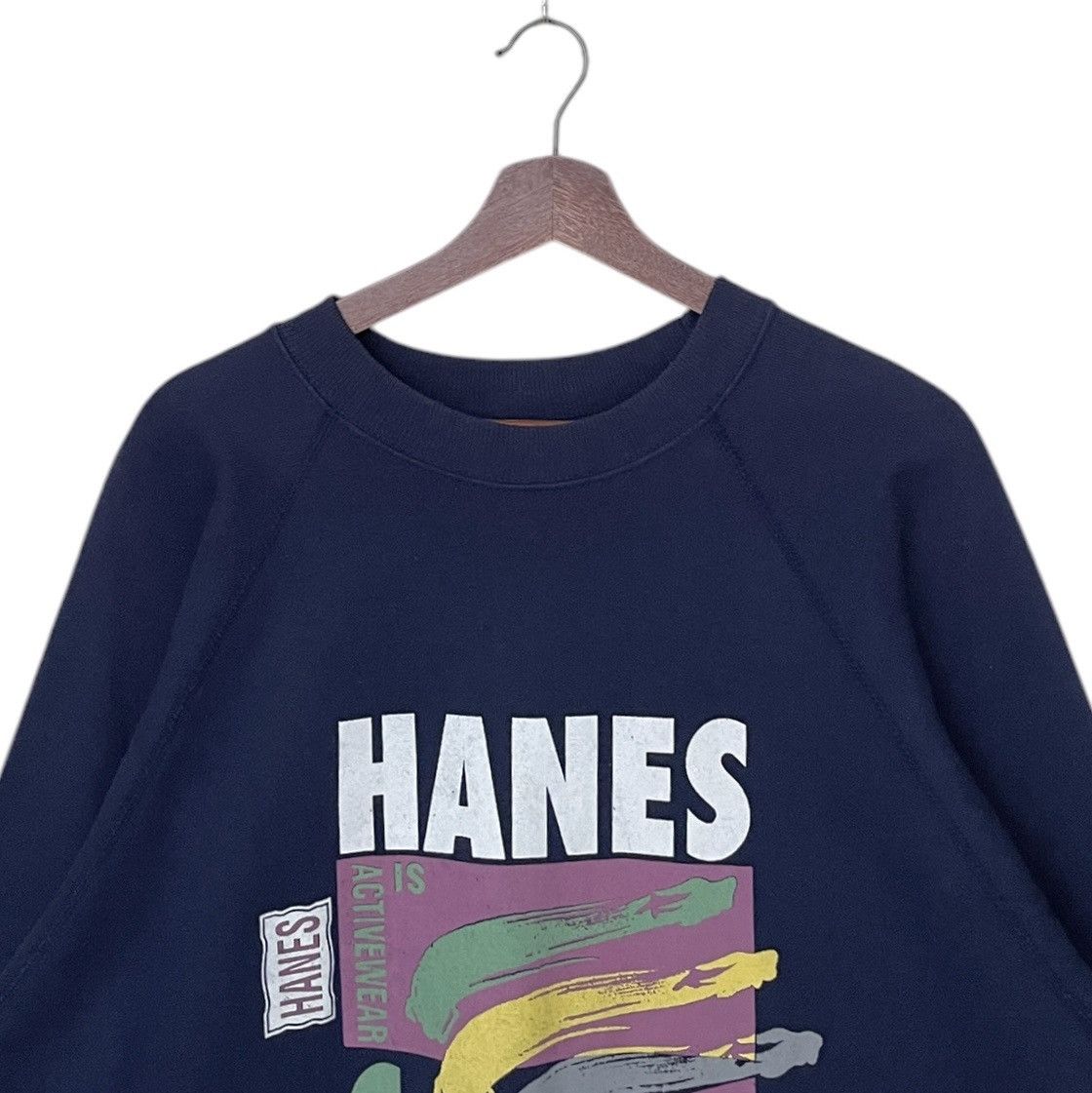 Hanes × Vintage Vintage Brand Hanes Made In Usa Sweatshirt 1990s Size US L / EU 52-54 / 3 - 3 Thumbnail