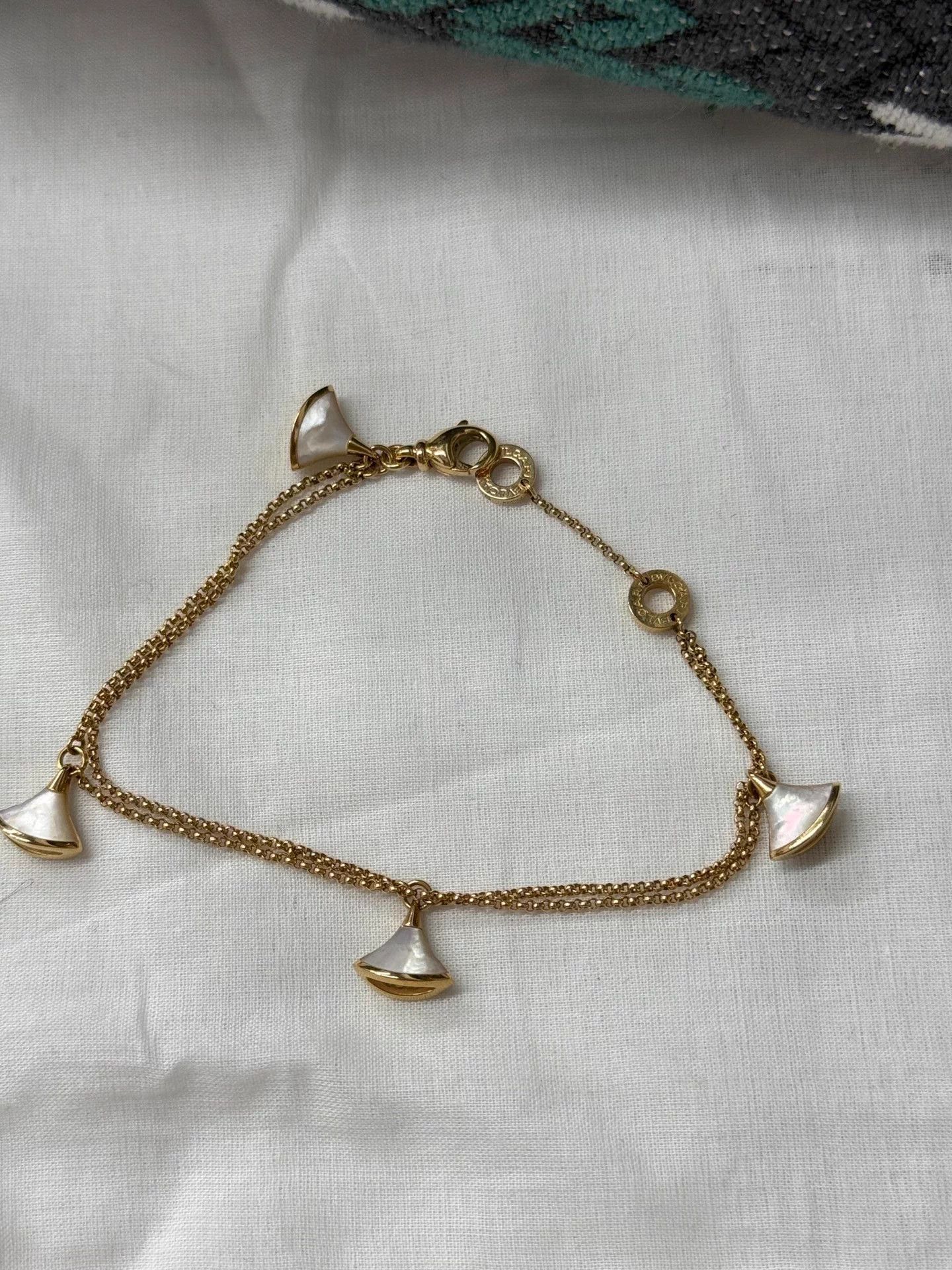Bvlgari BVLGARI 4Flower 4Fan RG WhtMOP Double Bracelet New Size ONE SIZE - 2 Thumbnail