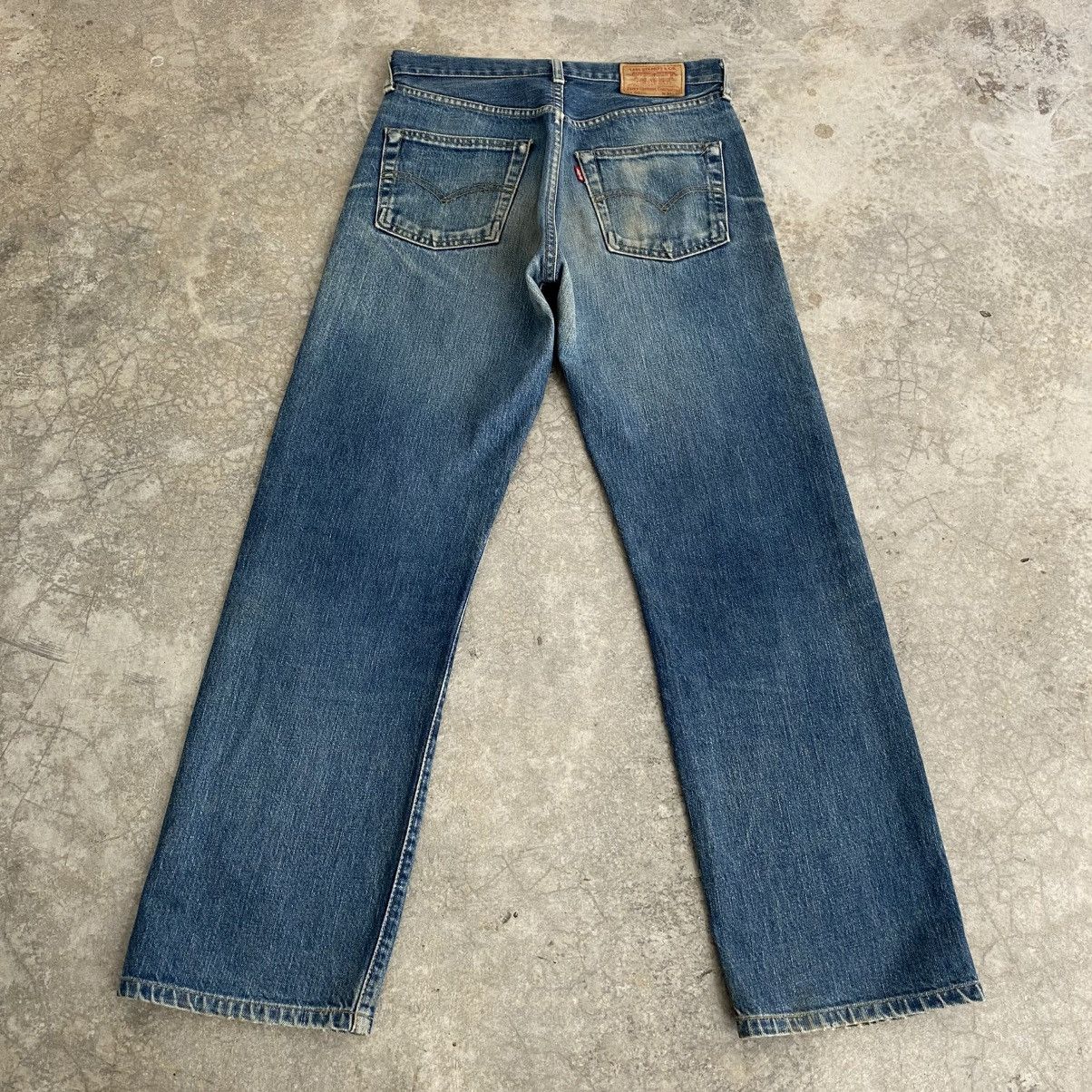 Levi's Vintage 90’s Levis 503B Big E Faded Blue Selvedge LVC Jeans Size US 30 / EU 46 - 8 Thumbnail