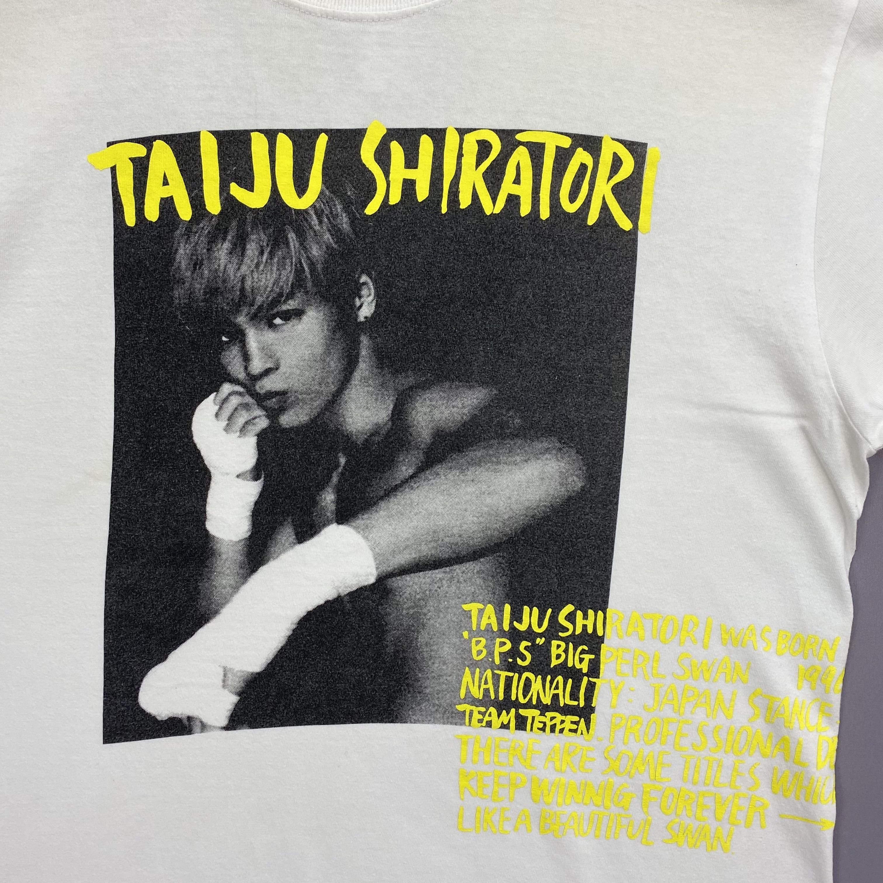 Japanese Brand Vintage Y2K Taiju Shiratori T-Shirt Muay Thai Kickboxer Tees Size US L / EU 52-54 / 3 - 3 Thumbnail