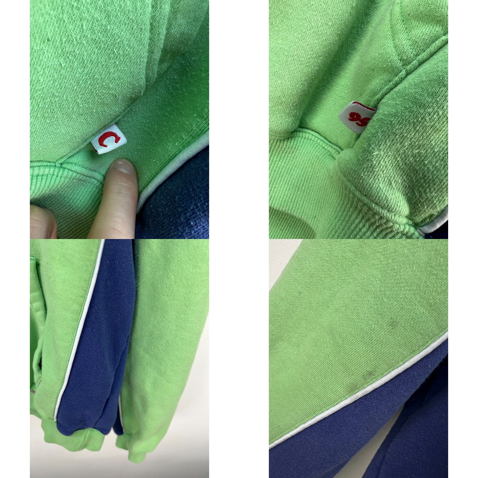 Logo 7 VINTAGE TGFbro Hoodie Shirt Mens Size M Green Blue Logo Hooded Pullover 95 Sweatshirt Size US M / EU 48-50 / 2 - 8 Thumbnail