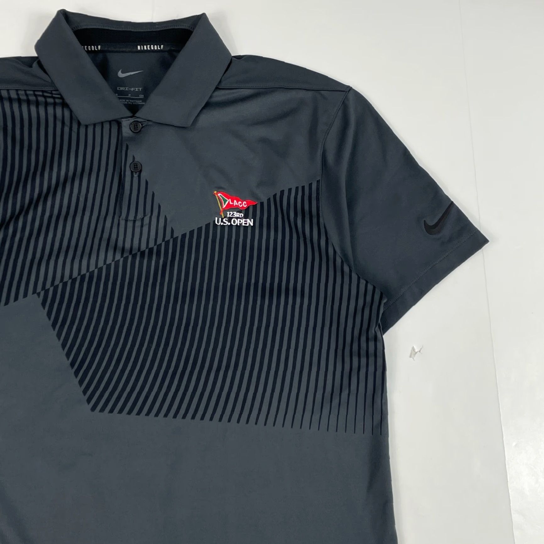 Nike Nike Polo Shirt Mens Small Gray Dri-Fit US Open Golf Short Sleeve Golfing Shirt Size US S / EU 44-46 / 1 - 3 Thumbnail