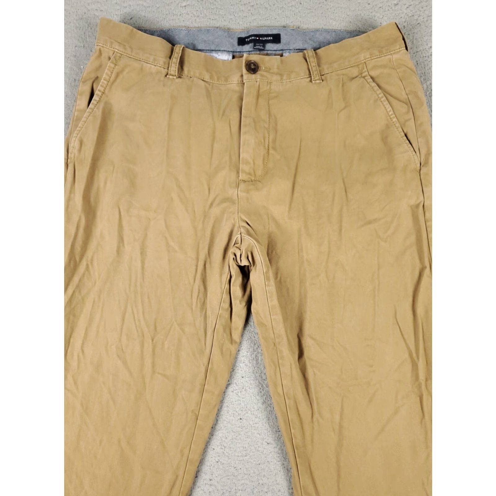 Tommy Hilfiger Tommy Hilfiger Chino Pants Mens 32x32 Beige Straight Flat Front Regular Fit Size US 32 / EU 48 - 2 Thumbnail