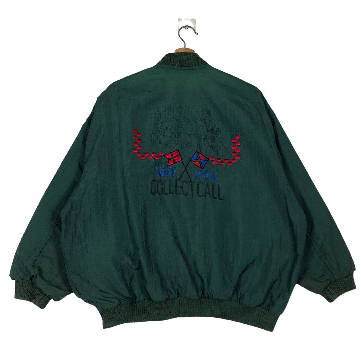 Japanese Brand 🔥Vintage Since 1954 Collect Call Bomber Jacket Big Logo Size US M / EU 48-50 / 2 - 7 Thumbnail