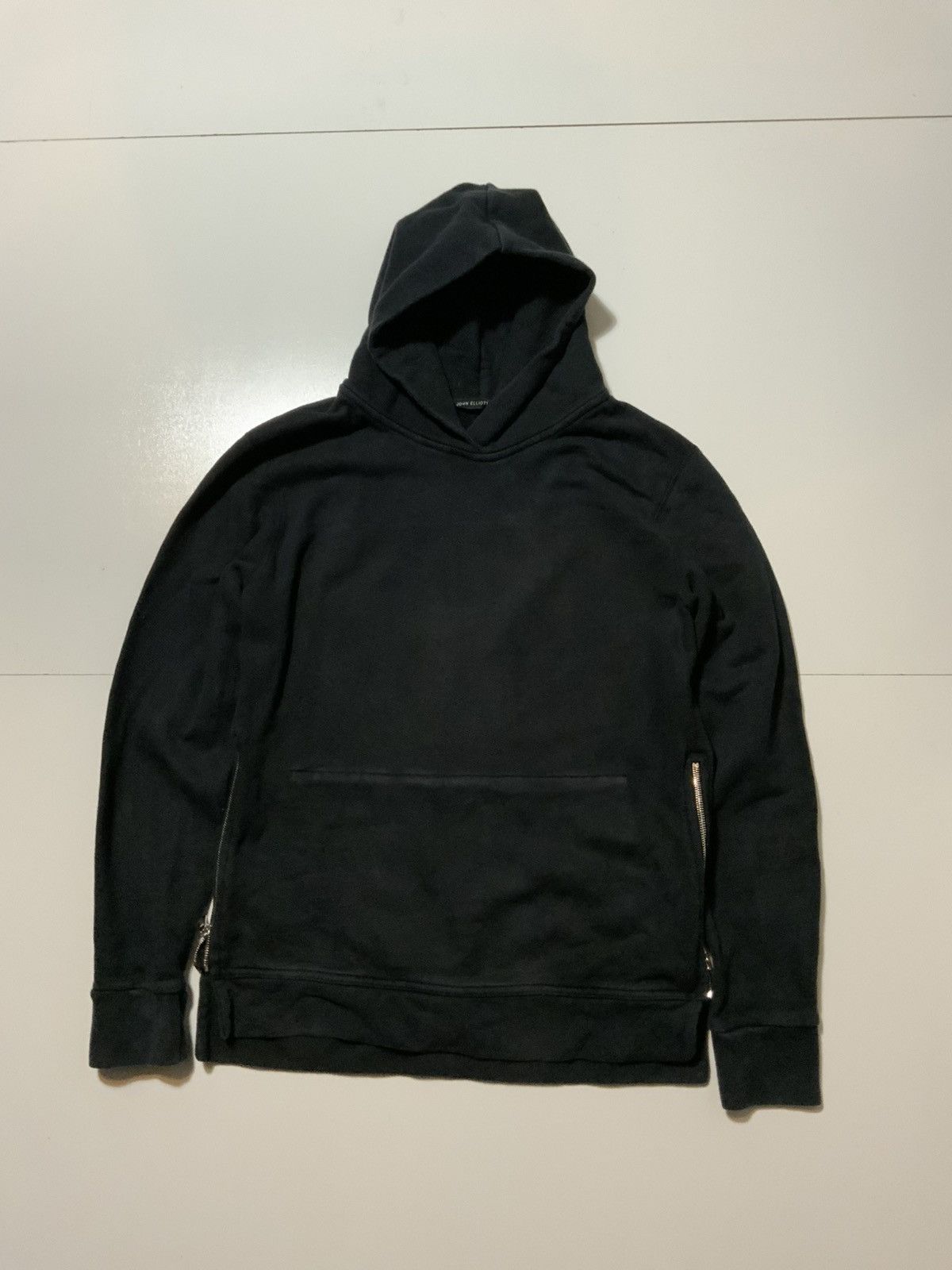 John Elliott $198 John Elliott Black Slim Terry Villain Side Zip Hoodie Size US L / EU 52-54 / 3 - 2 Thumbnail