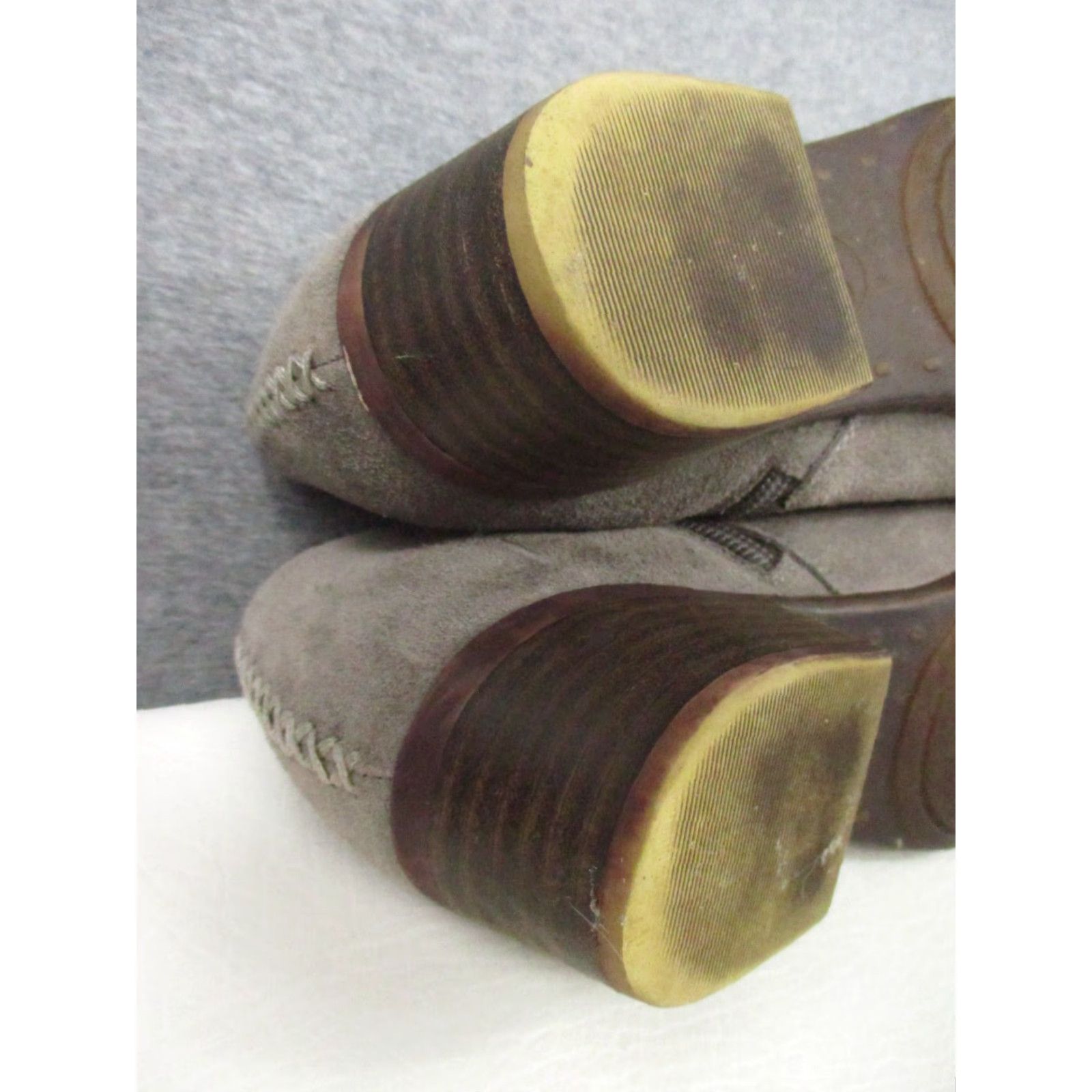 Lucky Brand Lucky Brand Brixlee Boots Ankle Booties 6.5 Sand Taupe Leather Suede Zip Zipper Block Heel Women Casual 37 Beige Vintage No Boots 90s Theme Bohemian Size US 7 / IT 37 - 7 Thumbnail