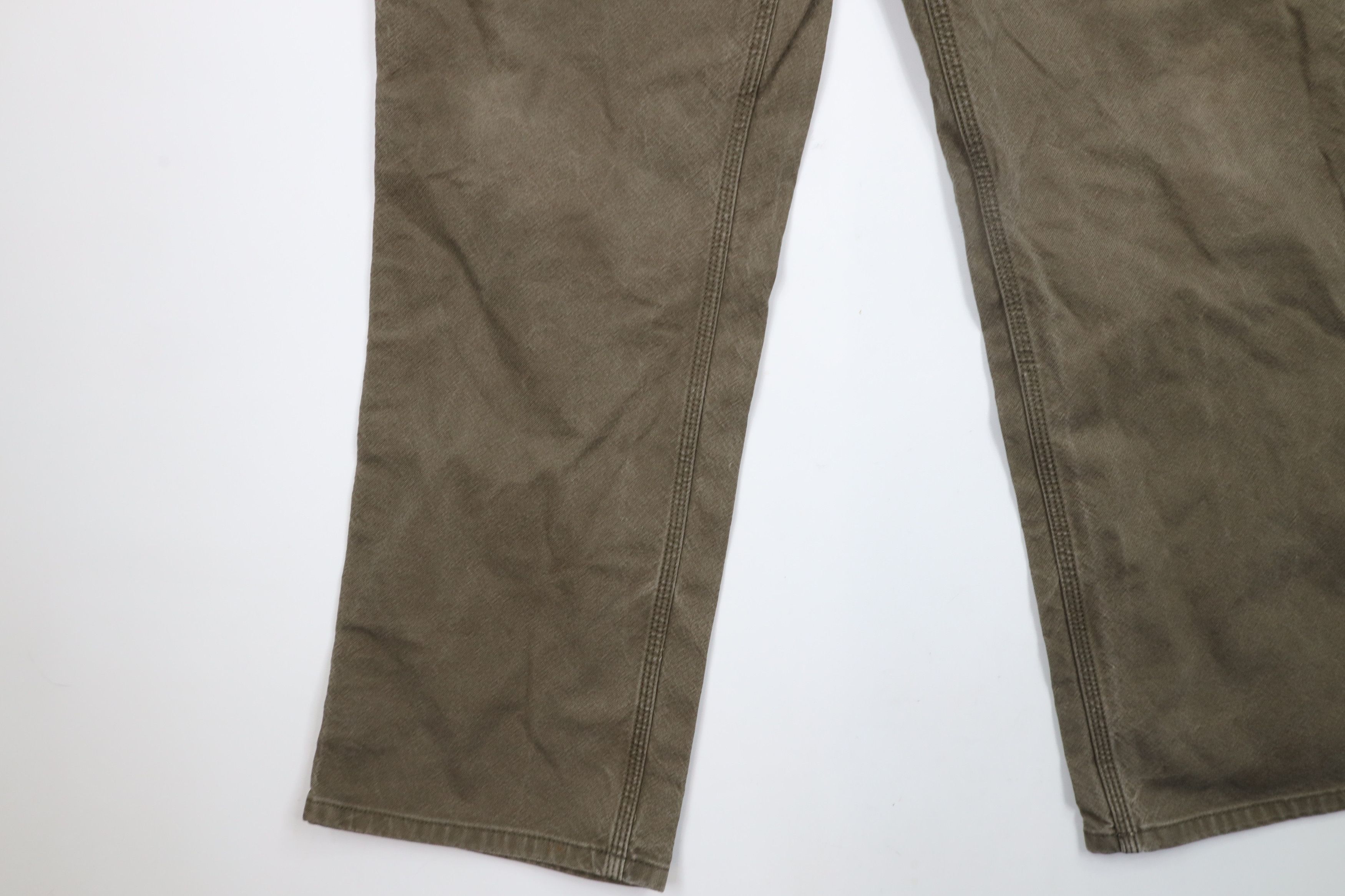 Carhartt × Vintage Vintage Carhartt Canvas Wide Leg Dungaree Pants Green Size US 36 / EU 52 - 6 Thumbnail