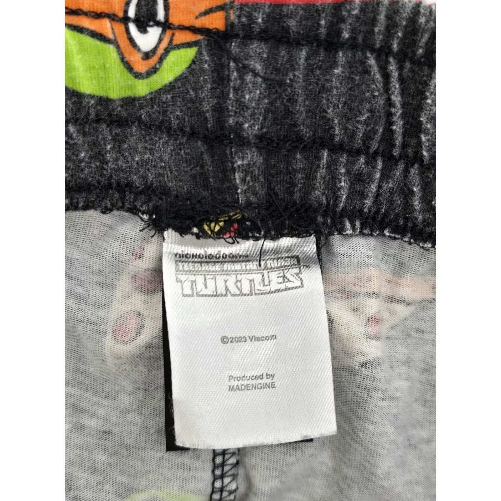 Nickelodeon Nickelodeon Teenage Mutant Ninja Turtles Men's Graphic Print Sleep Pants M Black Size US 31 - 7 Thumbnail