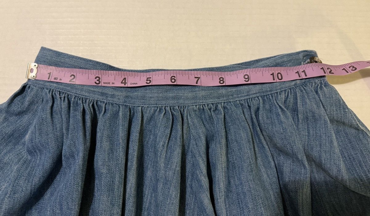Other Jean Saint Germain Paris Vtg Chambray Pleated Denim Skirt Size 24" / US 00 / IT 34 - 9 Thumbnail