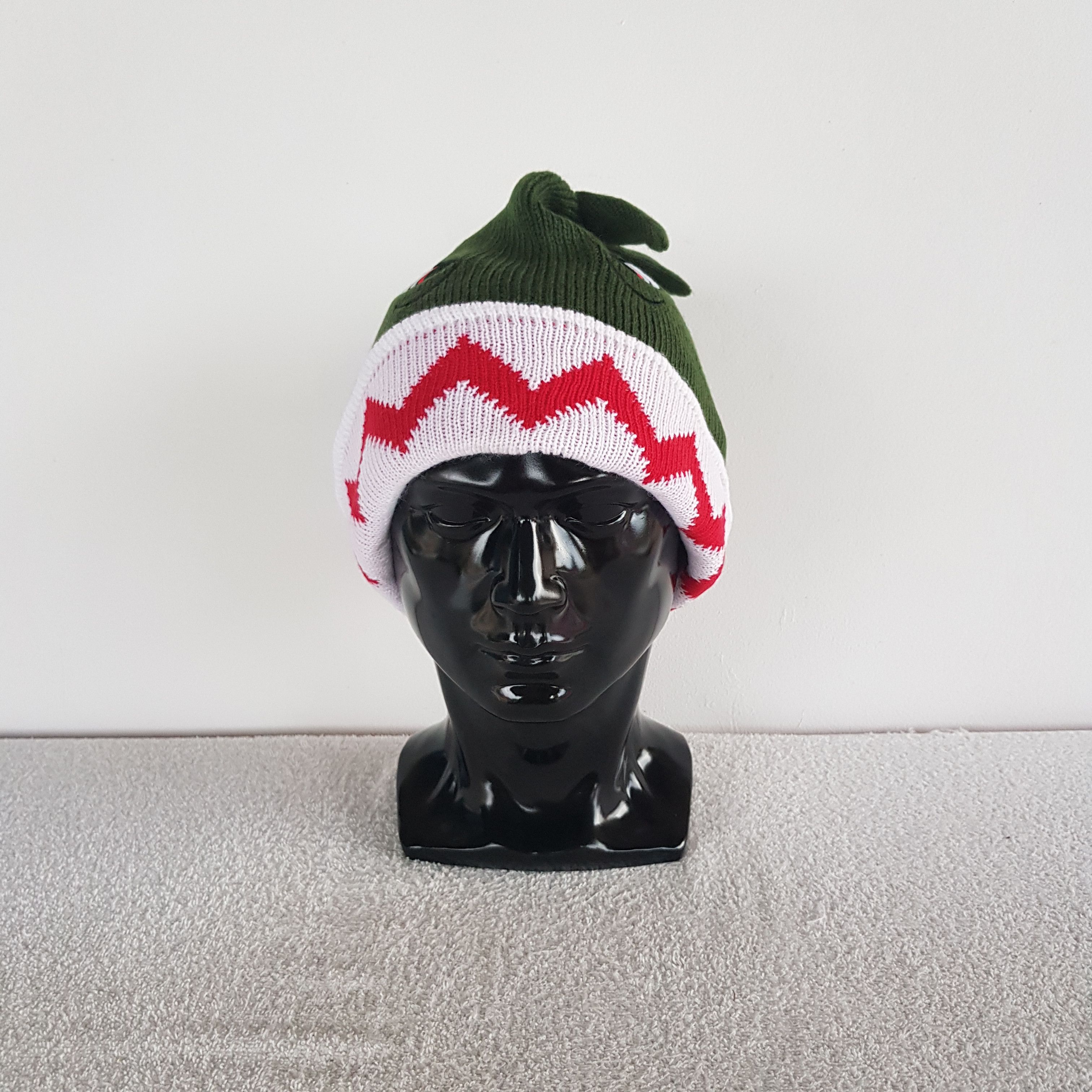 Universal Studios Vintage Jurasic Park Beanie Dinasour Funny Snow Caps Hat. Size ONE SIZE - 2 Thumbnail