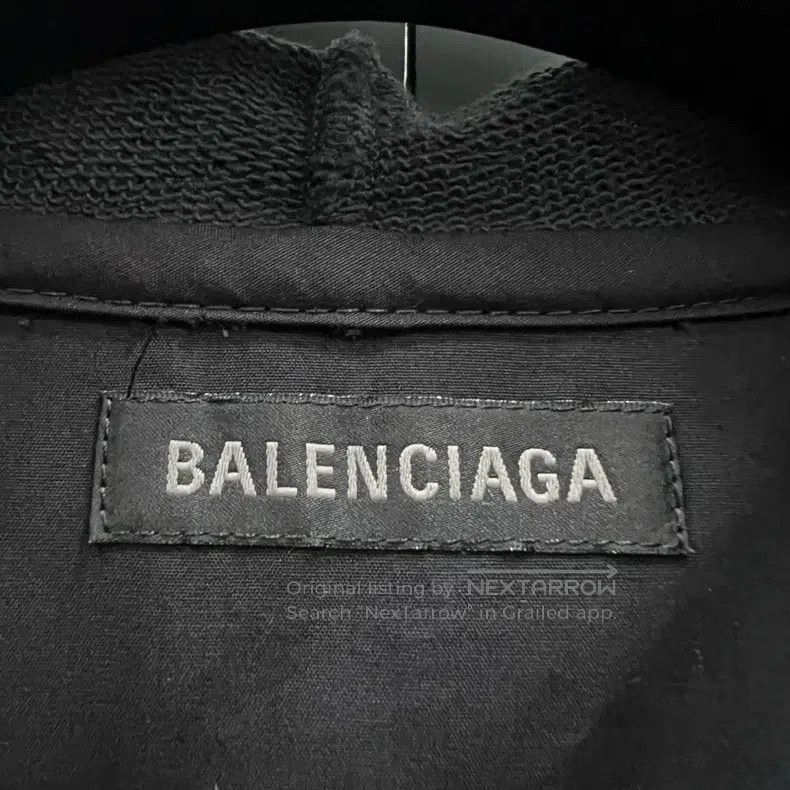 Balenciaga Balenciaga size 39 Black Embroidered Logo Asymmetrical Hoo Size US L / EU 52-54 / 3 - 5 Thumbnail