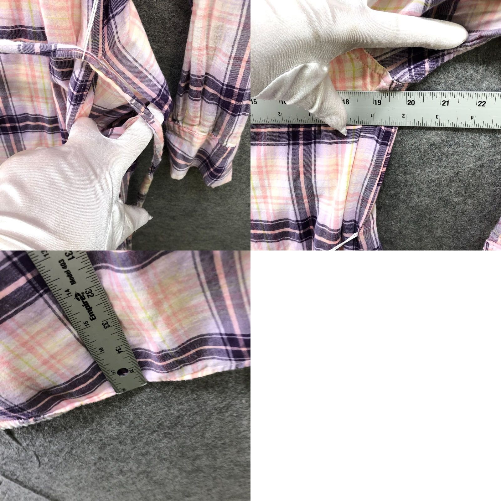 Victoria's Secret Victoria's Secret Pajama Shirt Dress Womens 4 Pink Plaid Tie Waist Robe Lounge Shirt Dress Size S / US 4 / IT 40 - 8 Thumbnail