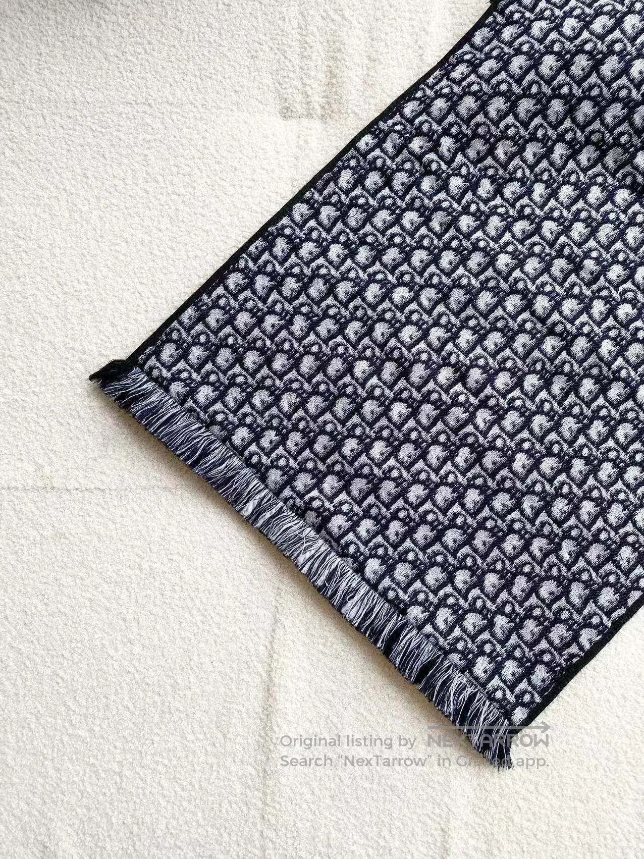 Dior Dior Presbyon double-sided fringed scarf| Size ONE SIZE - 4 Thumbnail