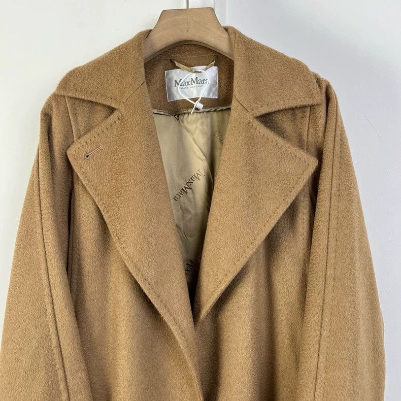 Max Mara Max Mara Camel hair lace-up long coat Size S / US 4 / IT 40 - 4 Thumbnail