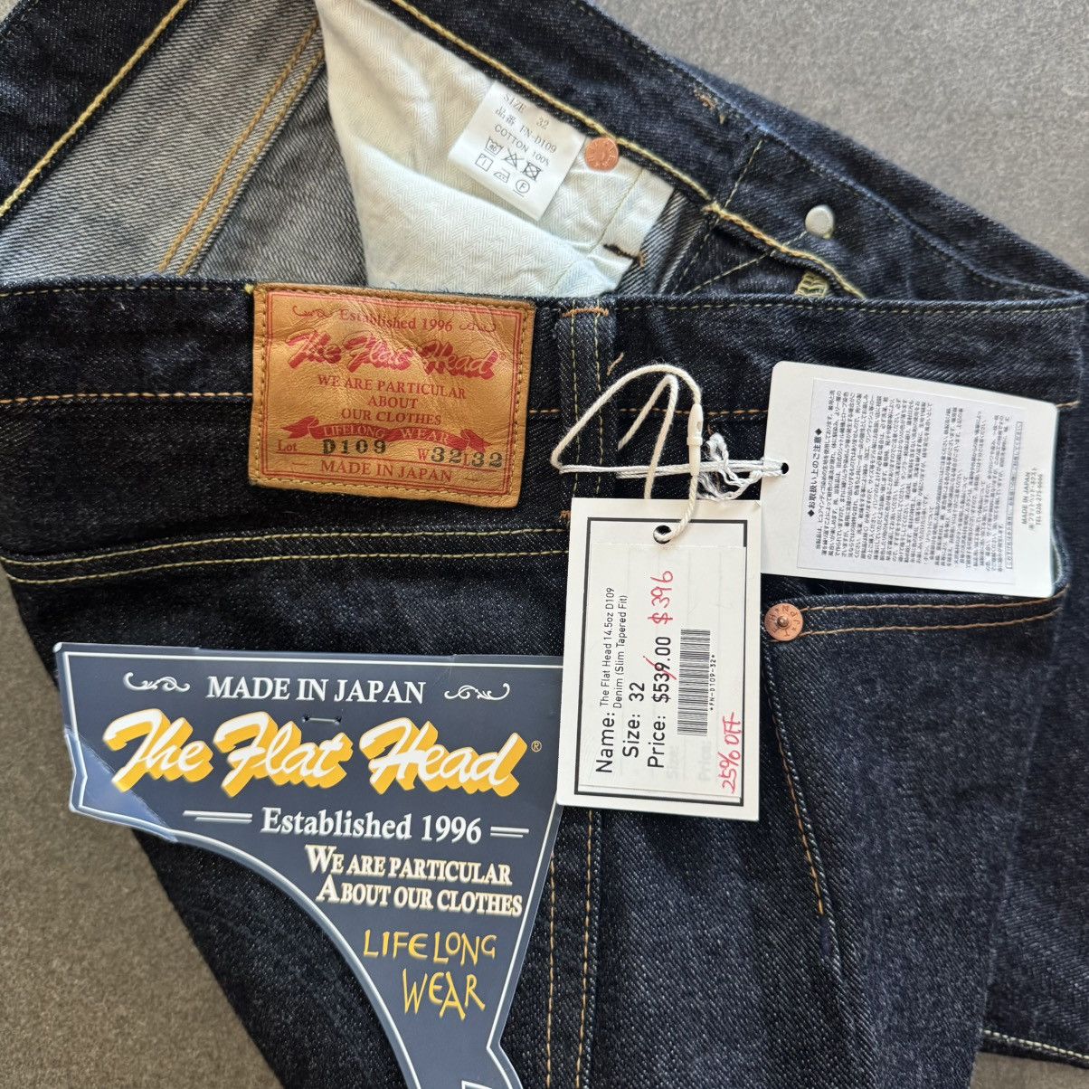 The Flat Head NWT men’s the flat head jeans Size US 32 / EU 48 - 3 Thumbnail
