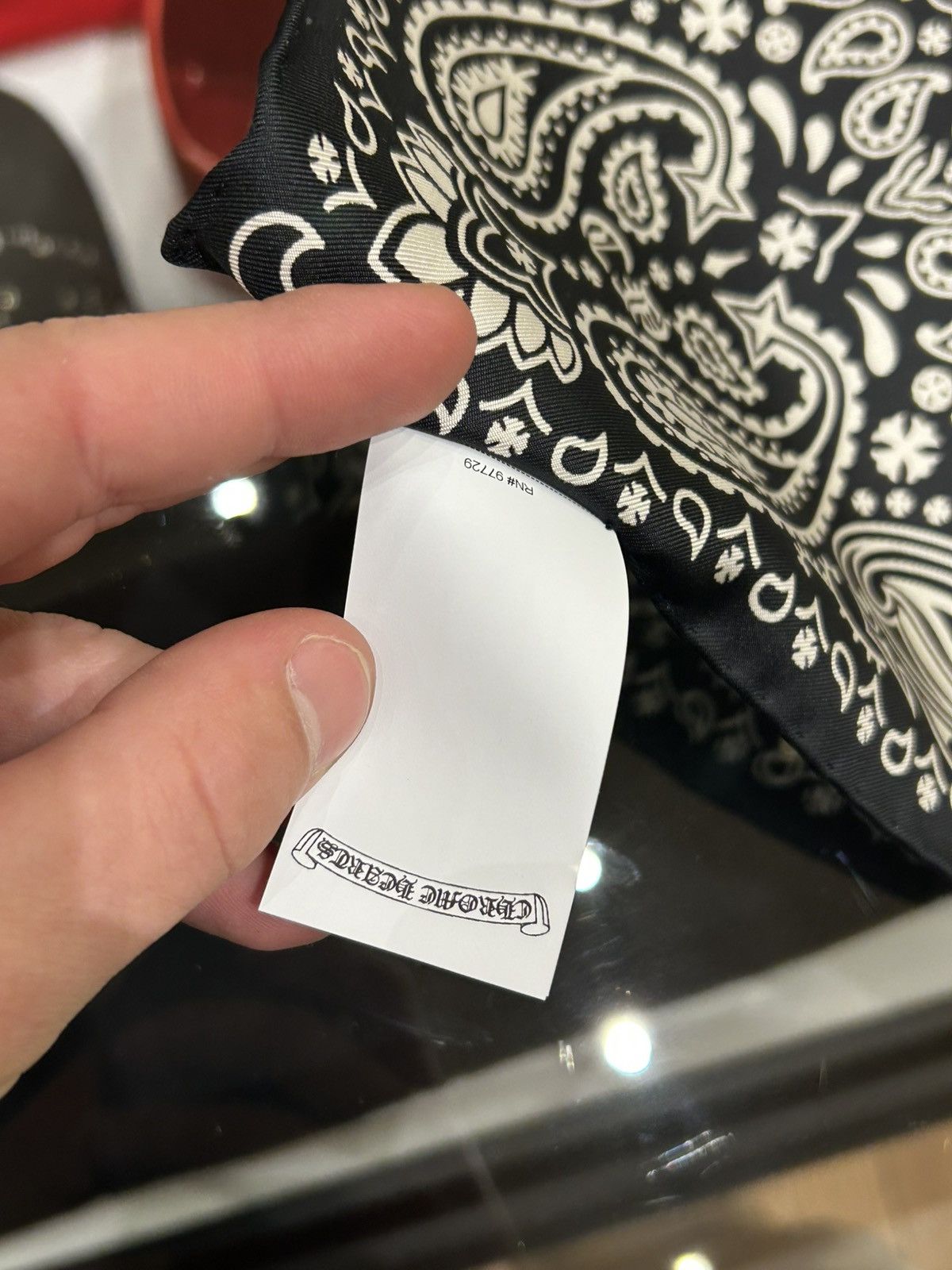 Chrome Hearts Chrome Hearts Handkerchief - Black Size ONE SIZE - 5 Thumbnail