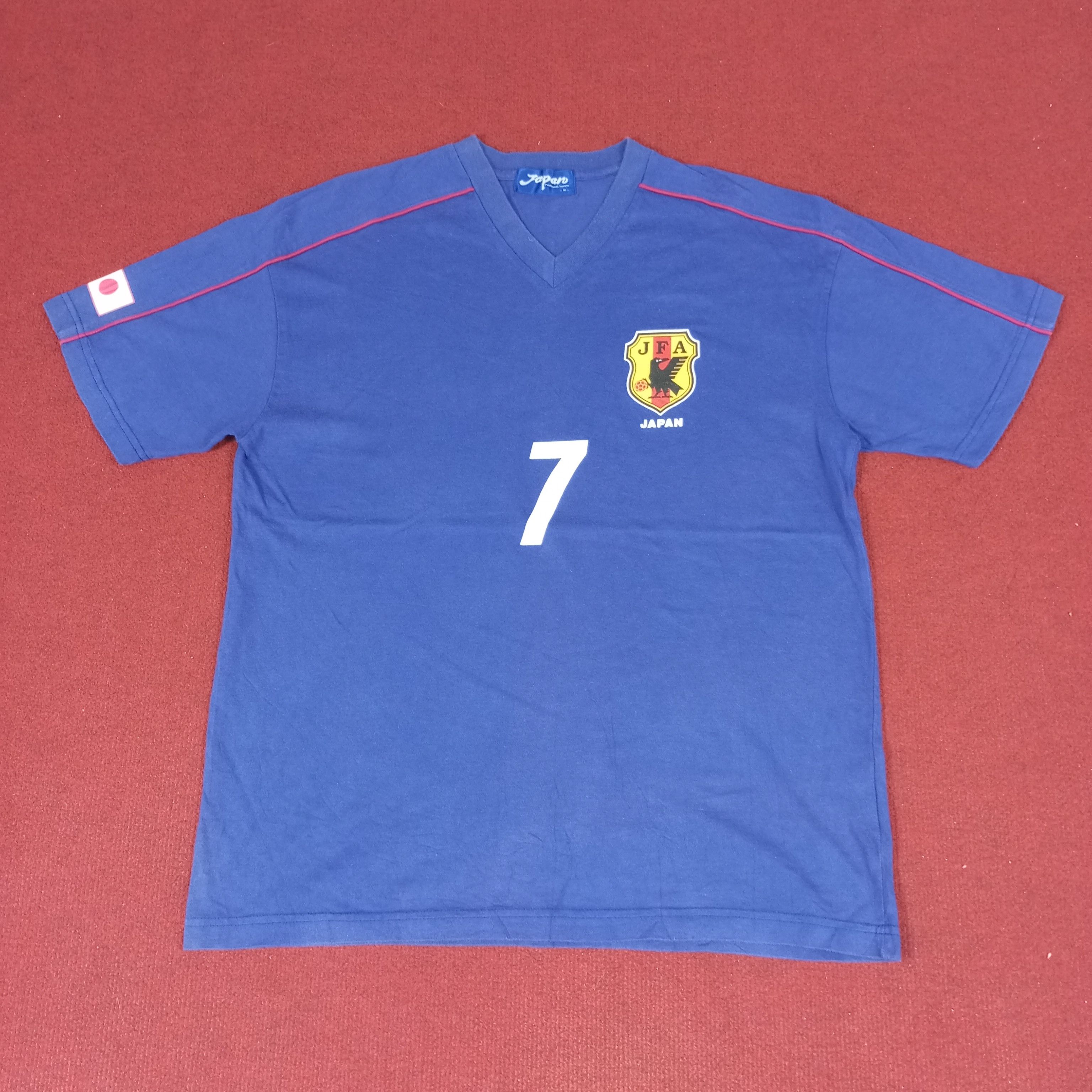 Japanese Brand × Vintage Japan Football Soccer Team Nakata 7 Tshirt Size US L / EU 52-54 / 3 - 3 Thumbnail