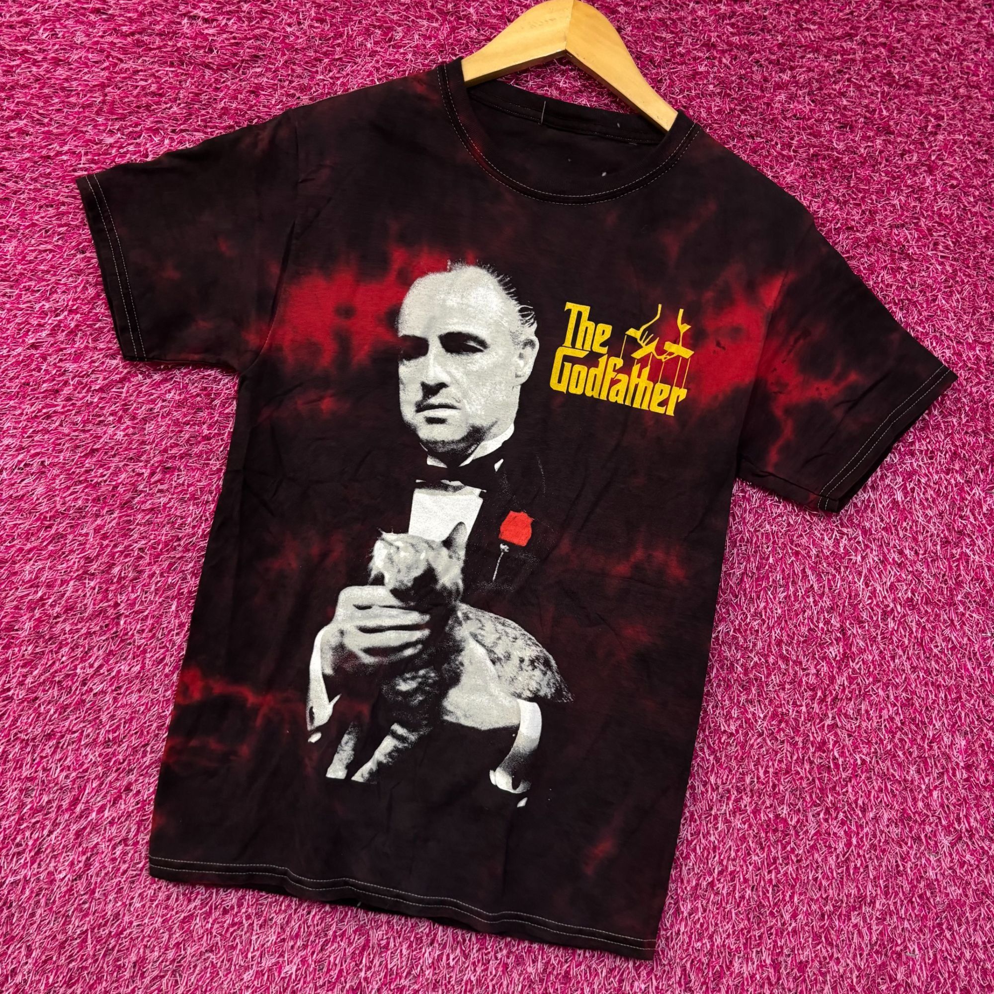Other The Godfather and Cat Graphic Design T-Shirt Extra Small Size US XS / EU 42 / 0 - 3 Thumbnail