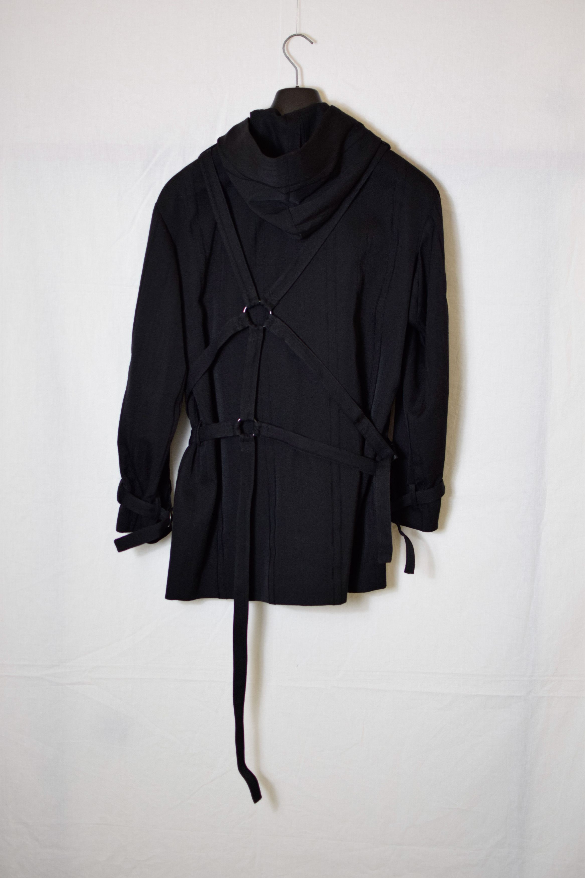 Yohji Yamamoto YYPH AW16 Striped Bondage Blazer - HR-J12-108 Size 52R - 3 Thumbnail