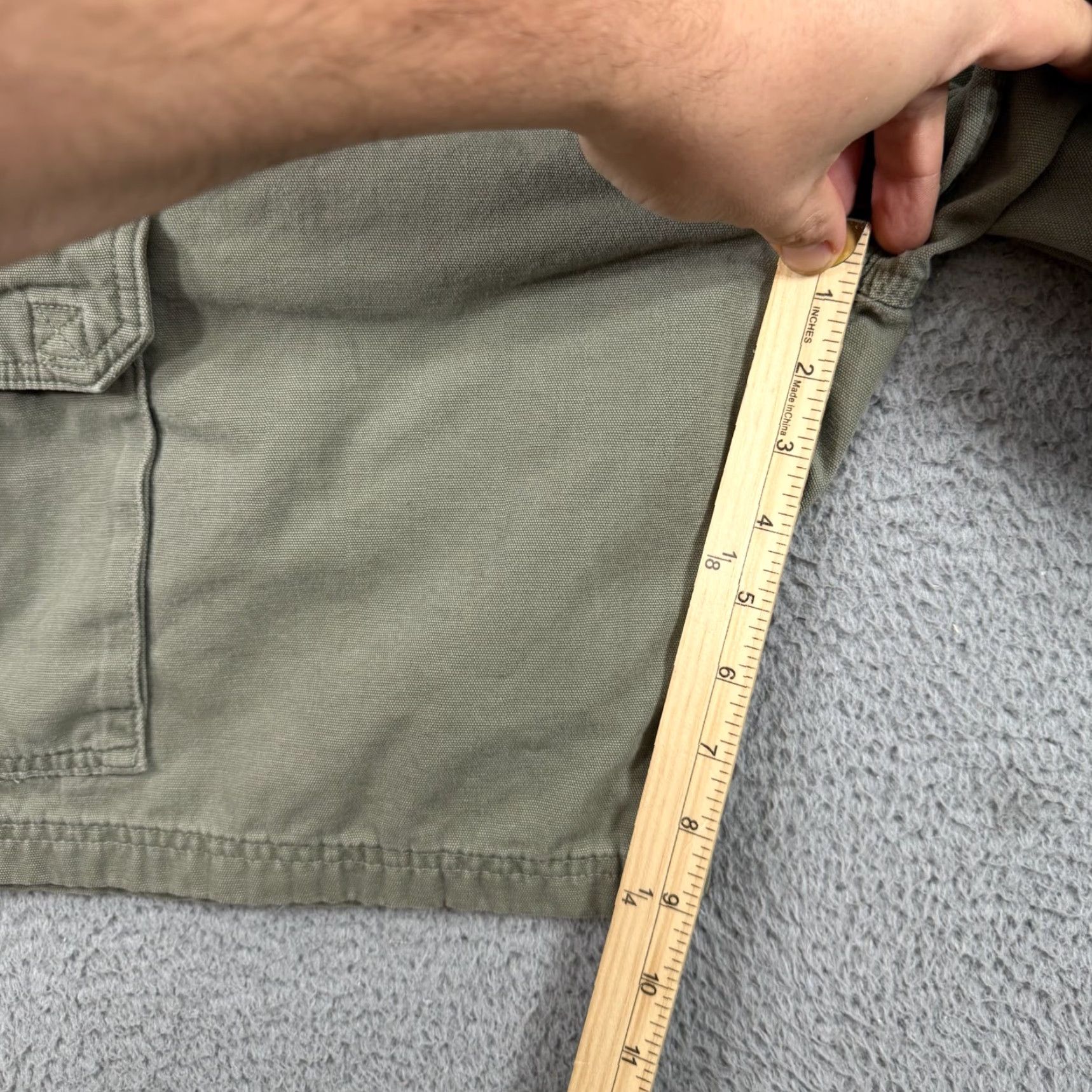 Carhartt VINTAGE Carhartt Cargo Shorts Men Regular Size 36 Green 9in Inseam 10-12in Rise Workwear Baggy Pockets Size US 34 / EU 50 - 3 Thumbnail