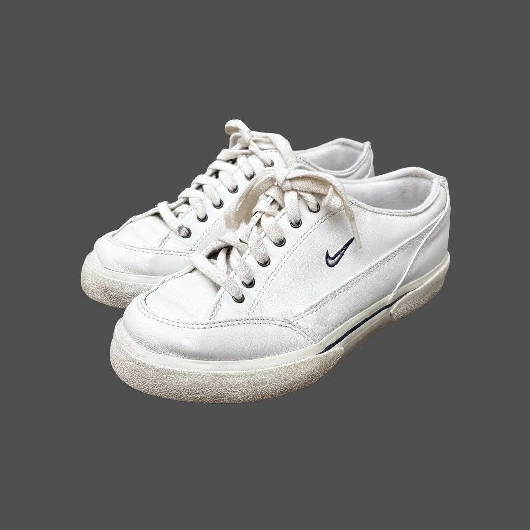 Nike Nike Court 2002 7.5 Women White Logo Tennis Sneakers Shoes Size US 7.5 / IT 37.5 - 1 Thumbnail