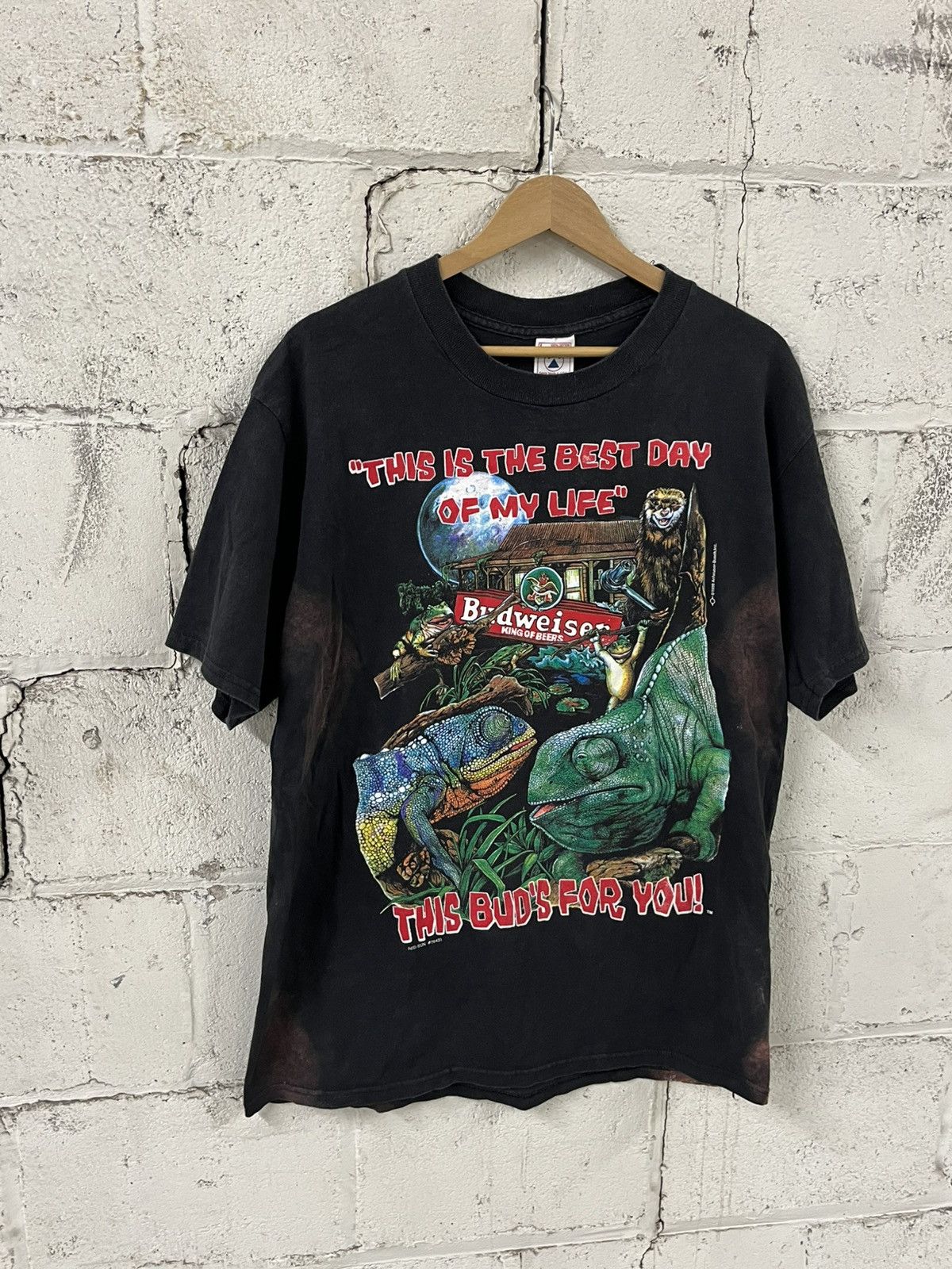 Budweiser Budweiser vintage 90s T-shirt rare streetwear hype thrashed Size US L / EU 52-54 / 3 - 4 Thumbnail