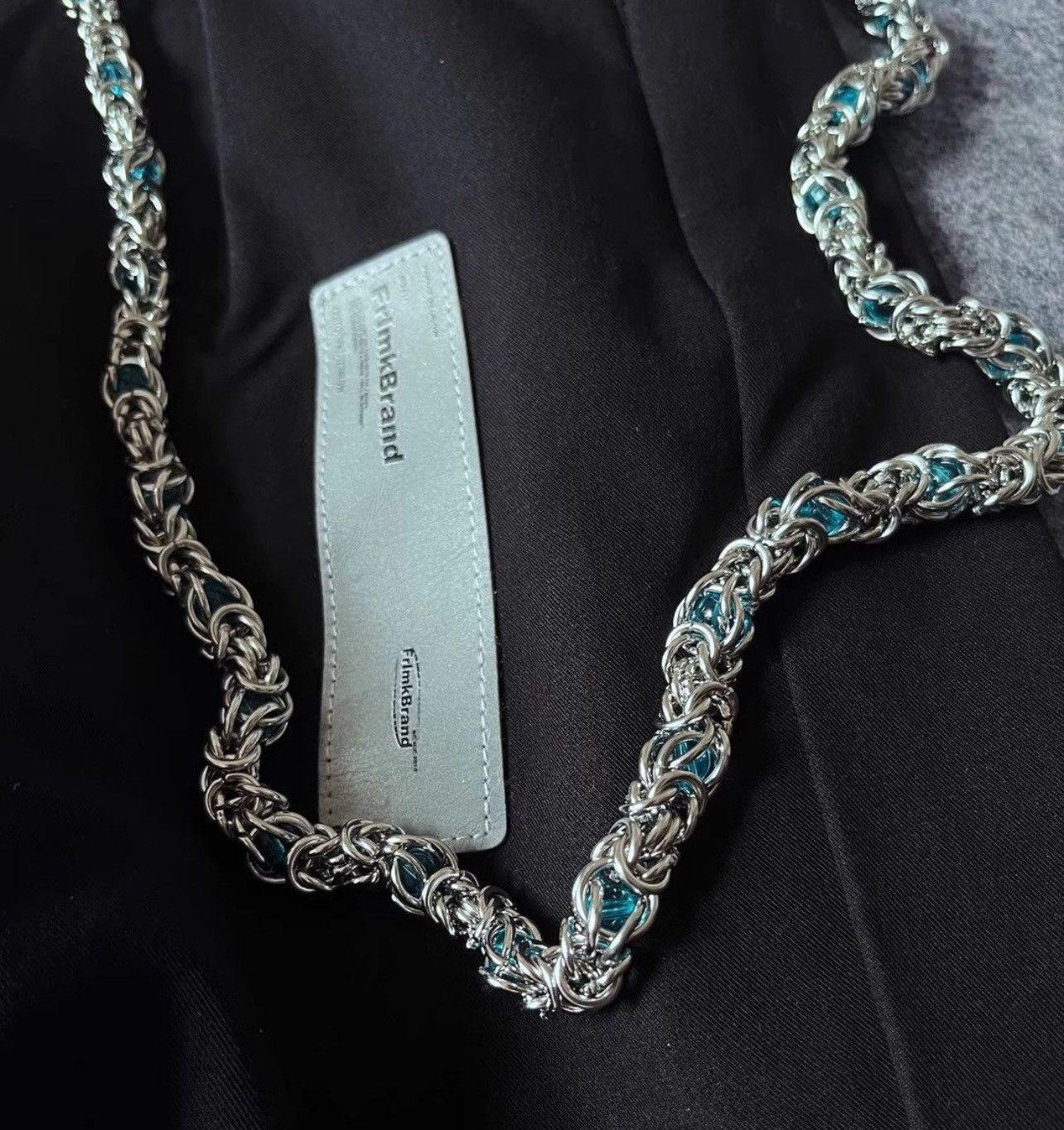 Jean Snake Bone Blue Stone Jeans Chain Accessories Size ONE SIZE - 4 Thumbnail