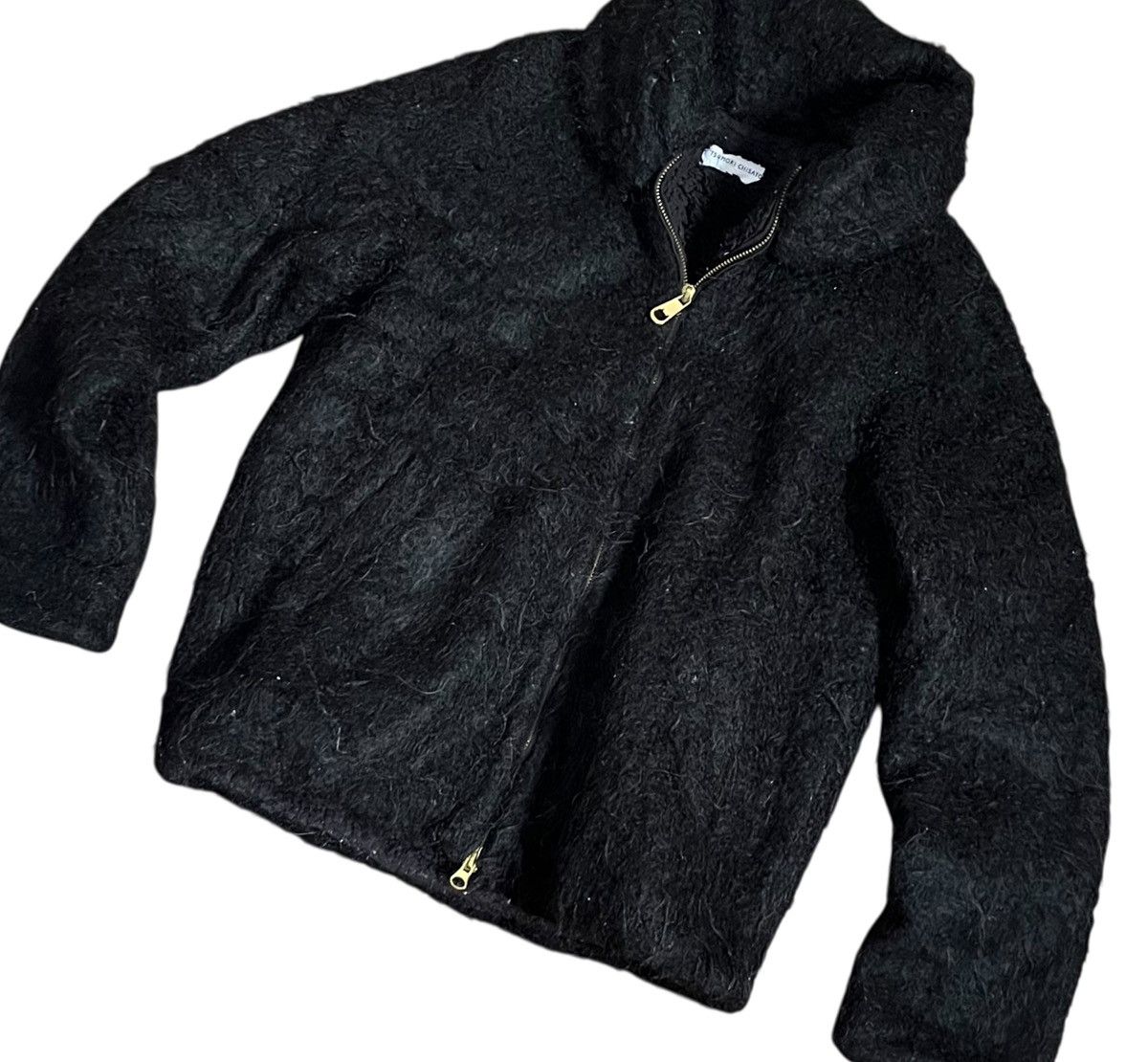 Issey Miyake TAX FREE 🇺🇸 issey miyake tsumori chisato fuzzy black jacket Size US M / EU 48-50 / 2 - 4 Thumbnail