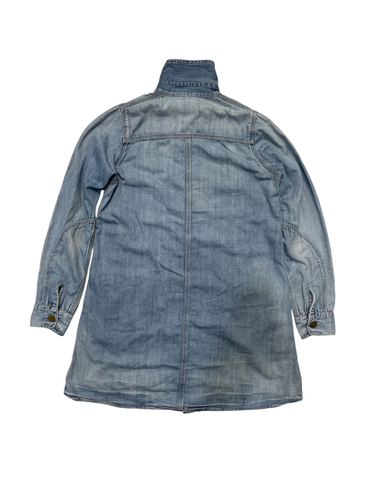 Lee × Vintage Lee Women Vintage Denim Faded Worker Jacket Size S / US 4 / IT 40 - 4 Thumbnail