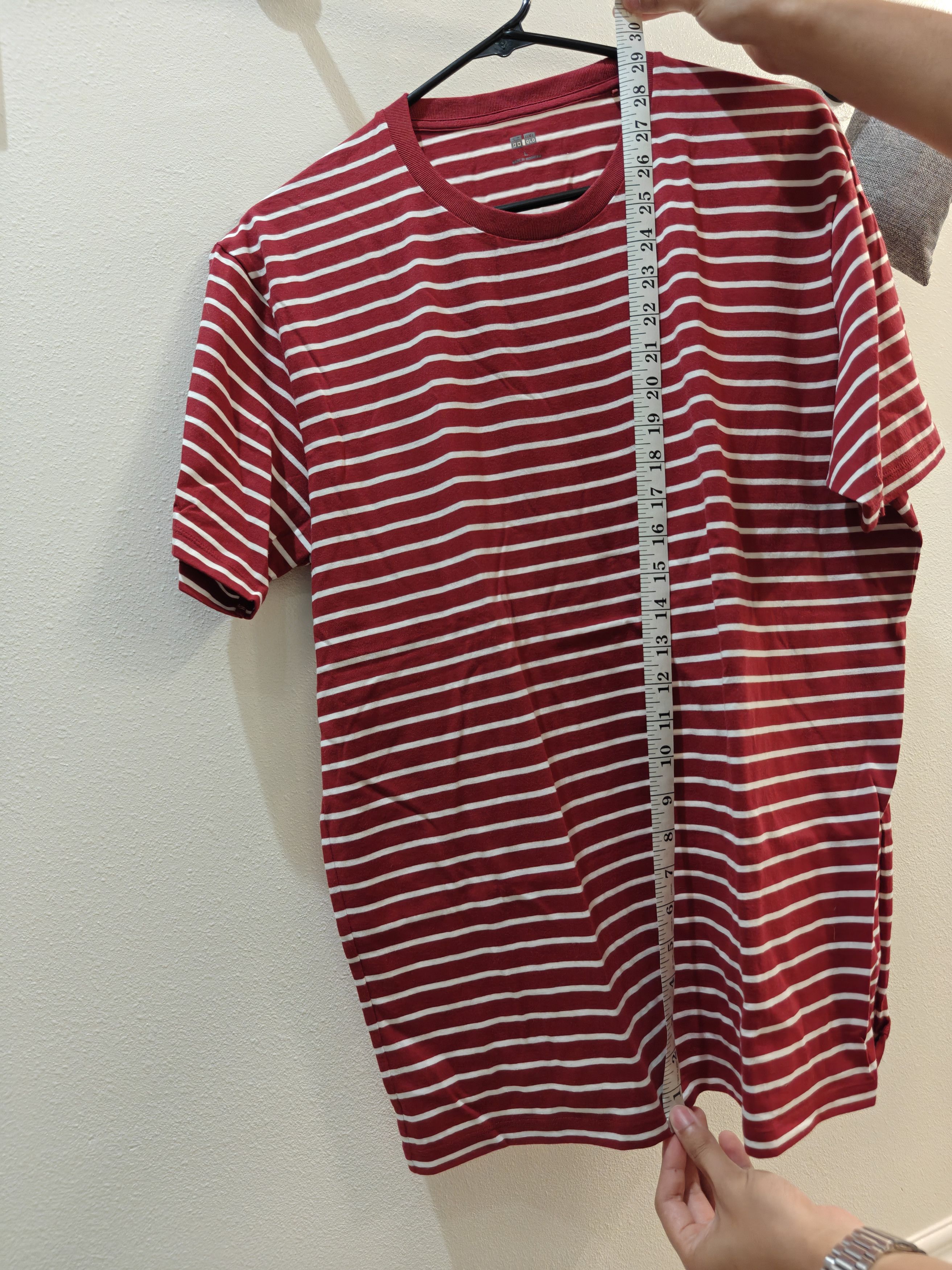 Uniqlo Uniqlo Red Striped T Shirt Size US L / EU 52-54 / 3 - 3 Thumbnail