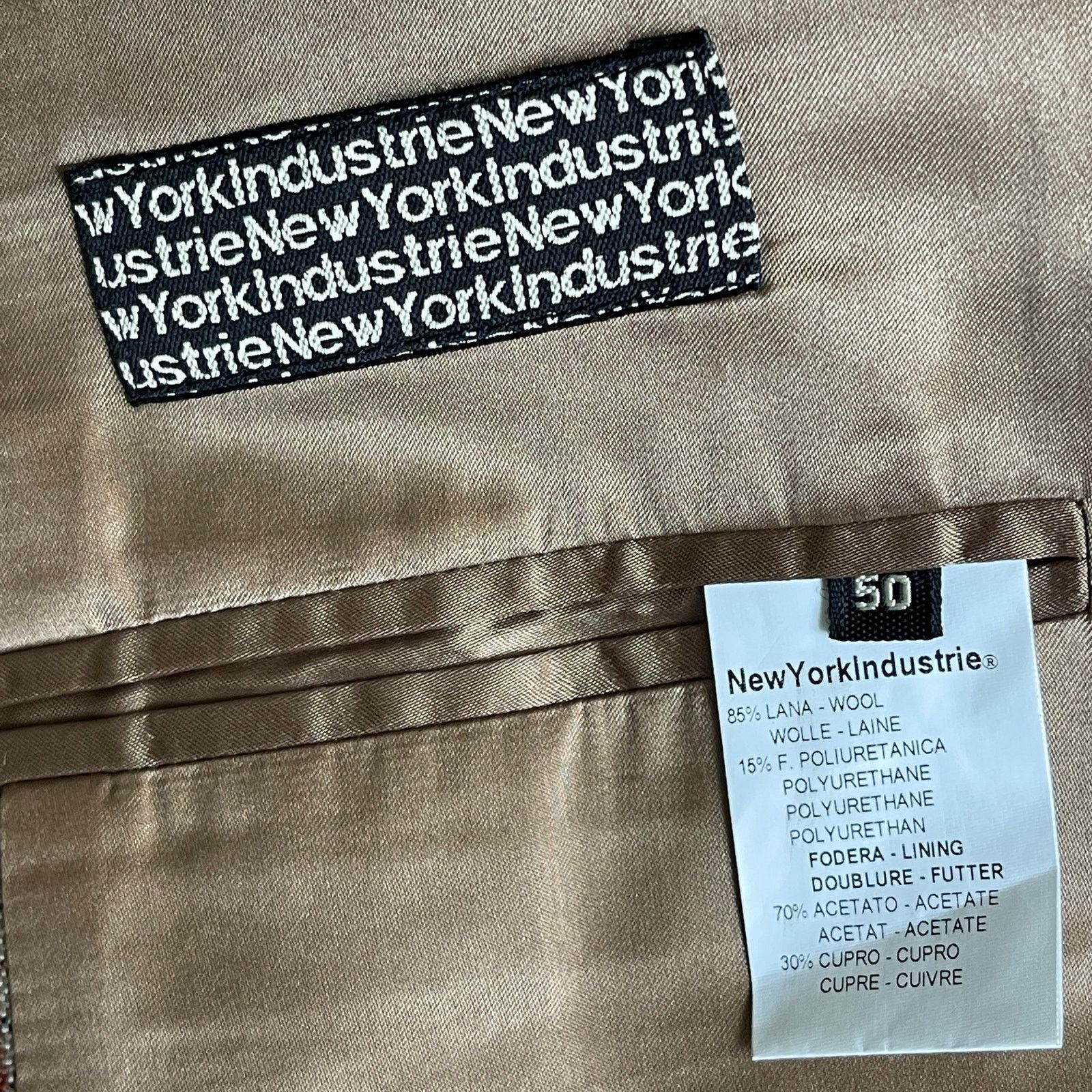 NEWYORKINDUSTRIE New York Industrie Plaid Wool Rain Topcoat Sz IT 50 US 40 Size US M / EU 48-50 / 2 - 3 Thumbnail