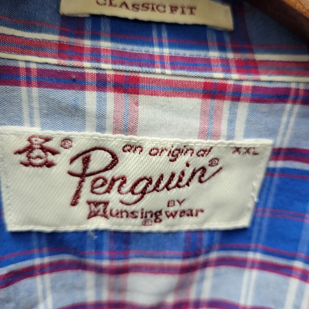 Original Penguin Penguin Men's Short Sleeves Button-Up Classic Plaid Size US XXL / EU 58 / 5 - 5 Thumbnail