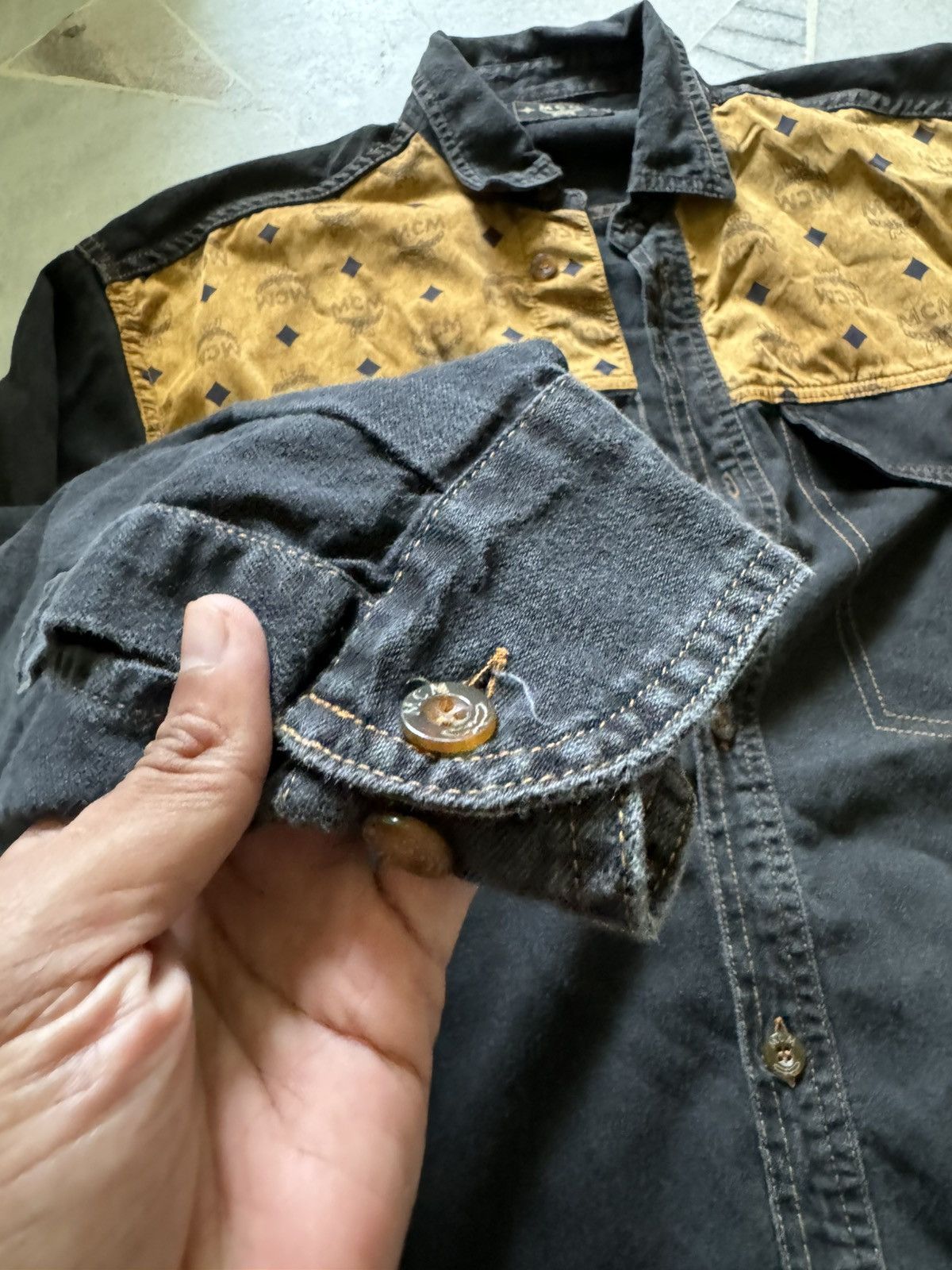 MCM RARE Vintage MCM buttonups made in Italy Size US M / EU 48-50 / 2 - 5 Thumbnail