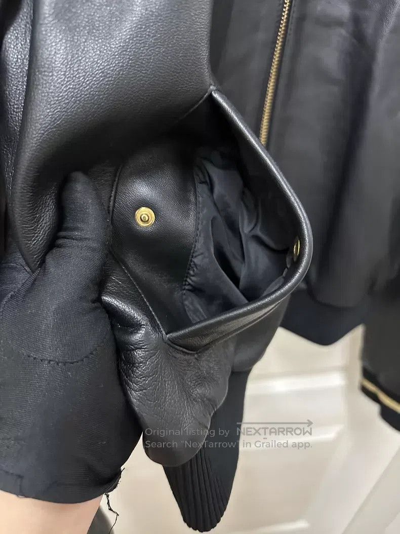Versace Versace Black sheepskin embroidered jacket coat Size M / US 6-8 / IT 42-44 - 4 Thumbnail