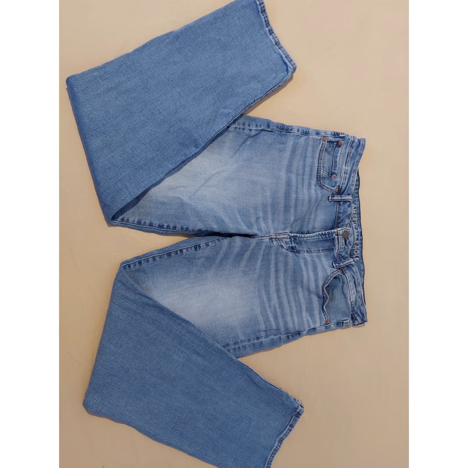 American Eagle Outfitters American Eagle Outfitters Jeans Men 36x34 Regular Blue Straight Stretch Denim Size US 36 / EU 52 - 4 Thumbnail