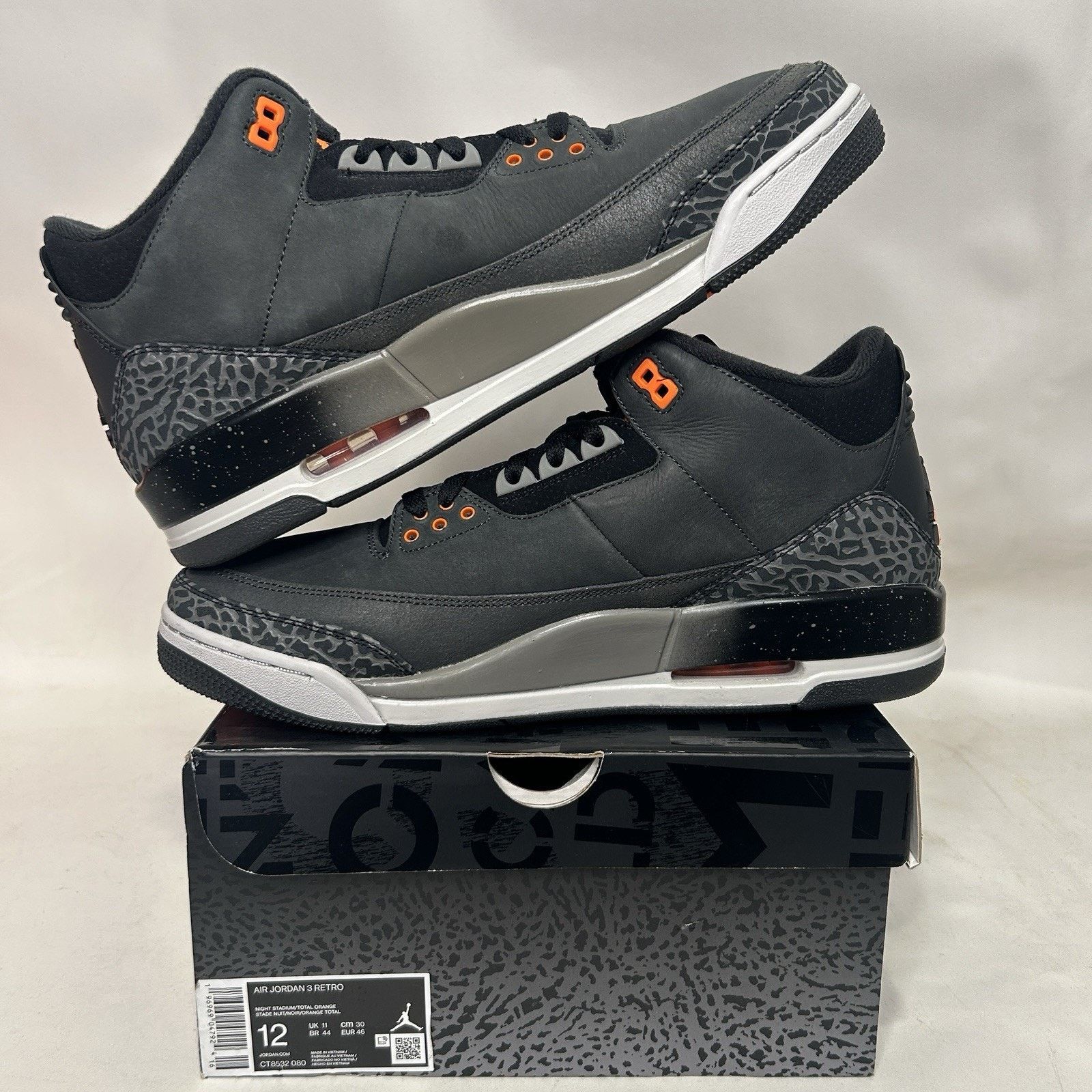 Jordan Brand Nike Air Jordan 3 Retro OG “Fear Pack” Size US 12 / EU 45 - 3 Thumbnail