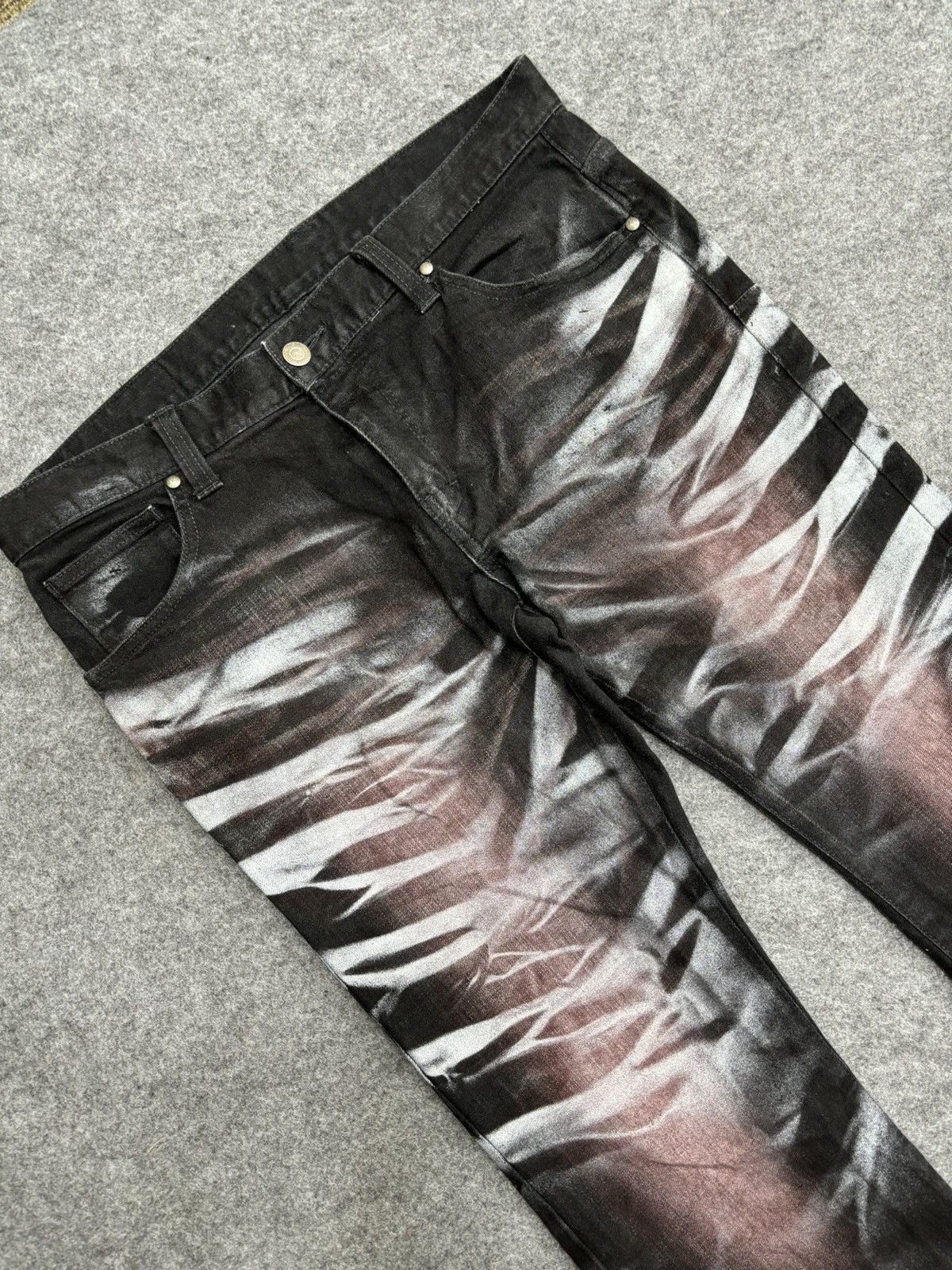 Tornado Mart 💥Archival Flare💥Tornado Mart Insane Sick Art Denim F513 Size US 34 / EU 50 - 11 Thumbnail
