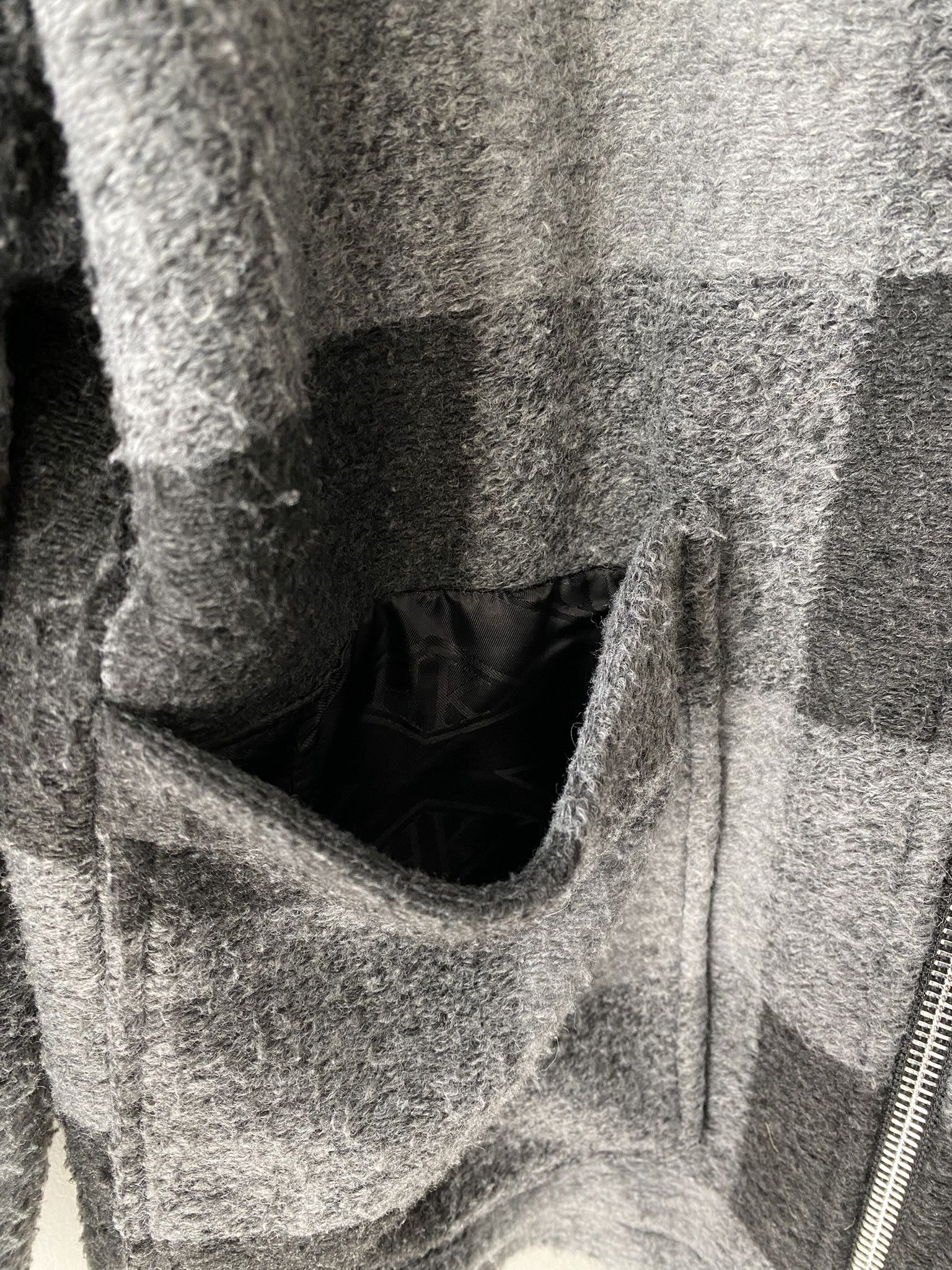 Han Kjobenhavn $810 - Zip Boxy Jacket - Black/Grey Check Size US L / EU 52-54 / 3 - 10 Thumbnail