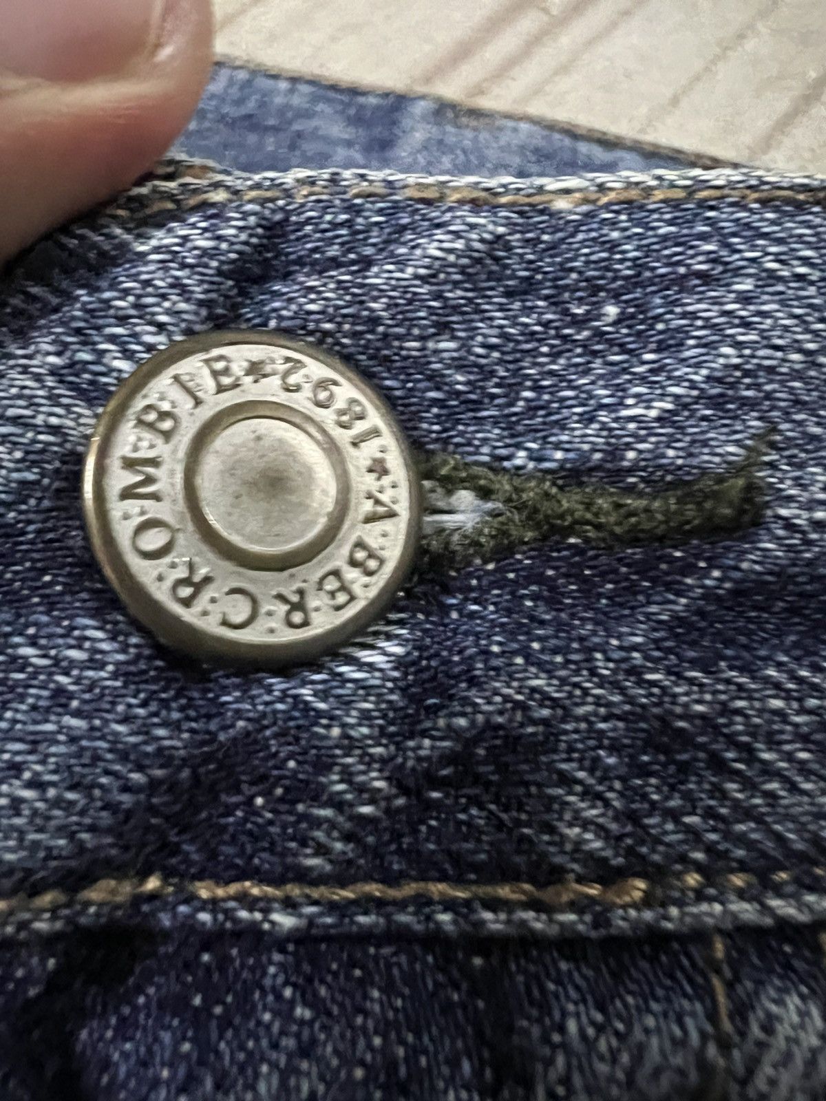 Abercrombie & Fitch 💥Flare💥Abercrombie & Fitch Distressed Faded Jean Size US 33 - 15 Thumbnail