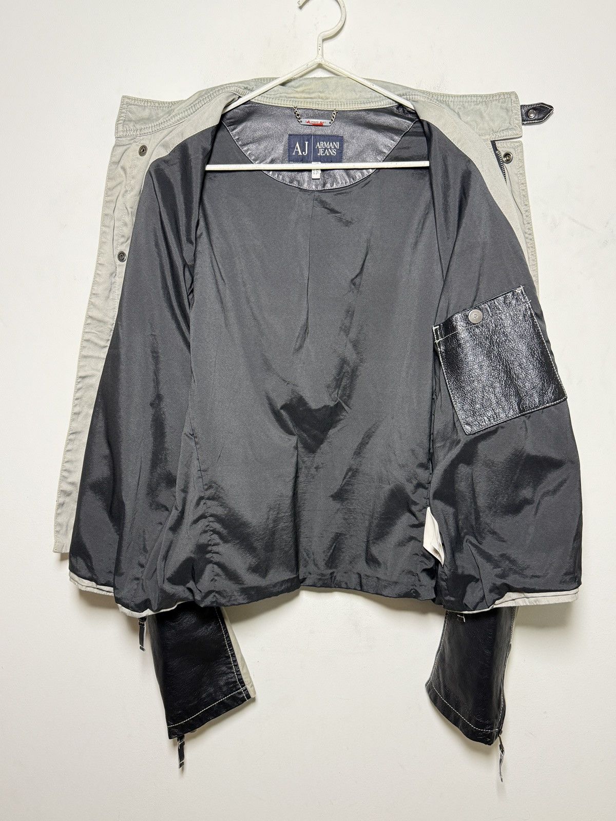 Giorgio Armani Armani y2k Moto Jacket Size US XL / EU 56 / 4 - 11 Thumbnail