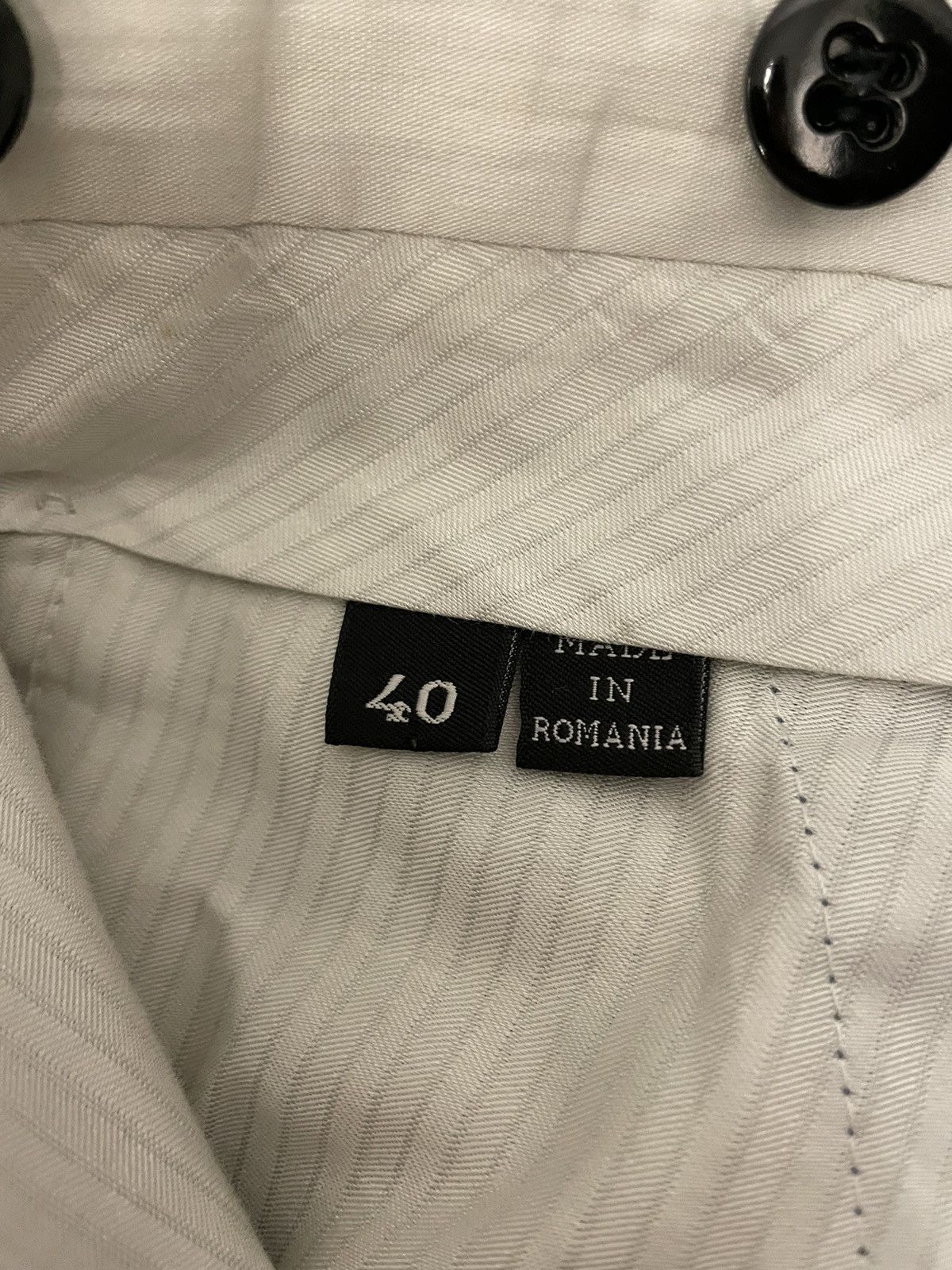 Ermenegildo Zegna Micro Nailhead Flat Front Cotton Trouser Size US 39 - 7 Thumbnail
