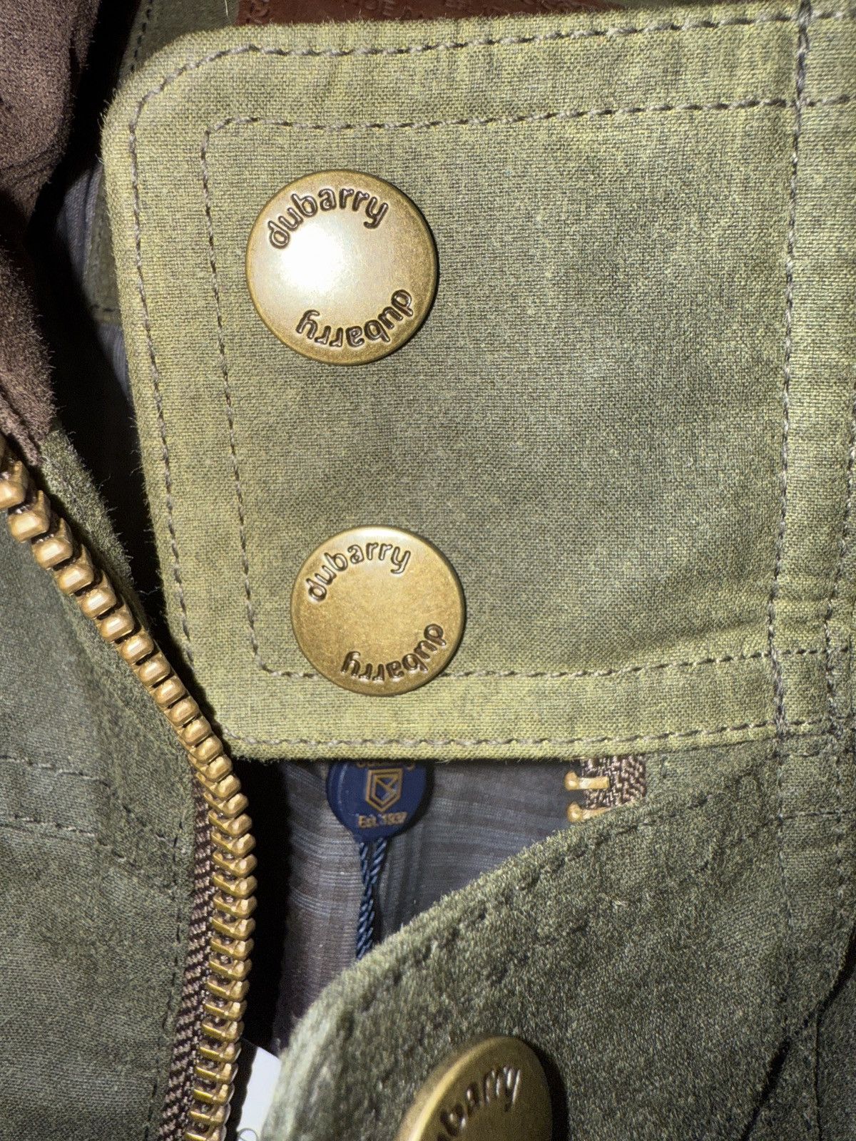 Other Dubarry of Ireland Carrickfergus Wax Jacket–Fennel Green New Size US L / EU 52-54 / 3 - 3 Thumbnail