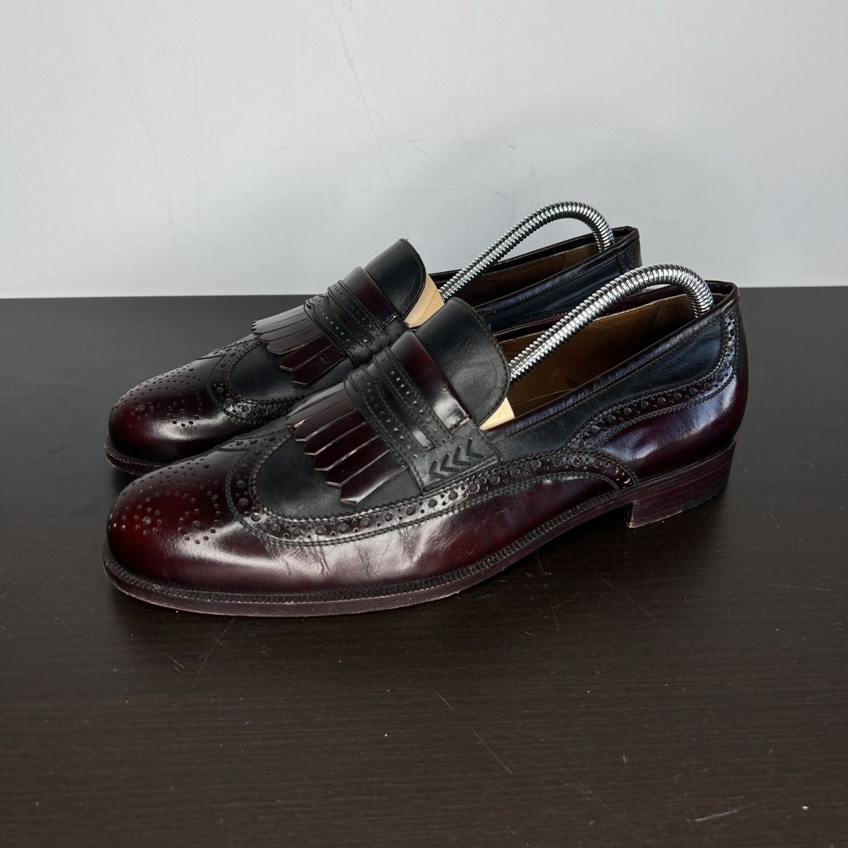 Vintage Vintage Loafers Formal Patent Genuine Leather Shoes Elegant Size US 8.5 / EU 41-42 - 9 Thumbnail