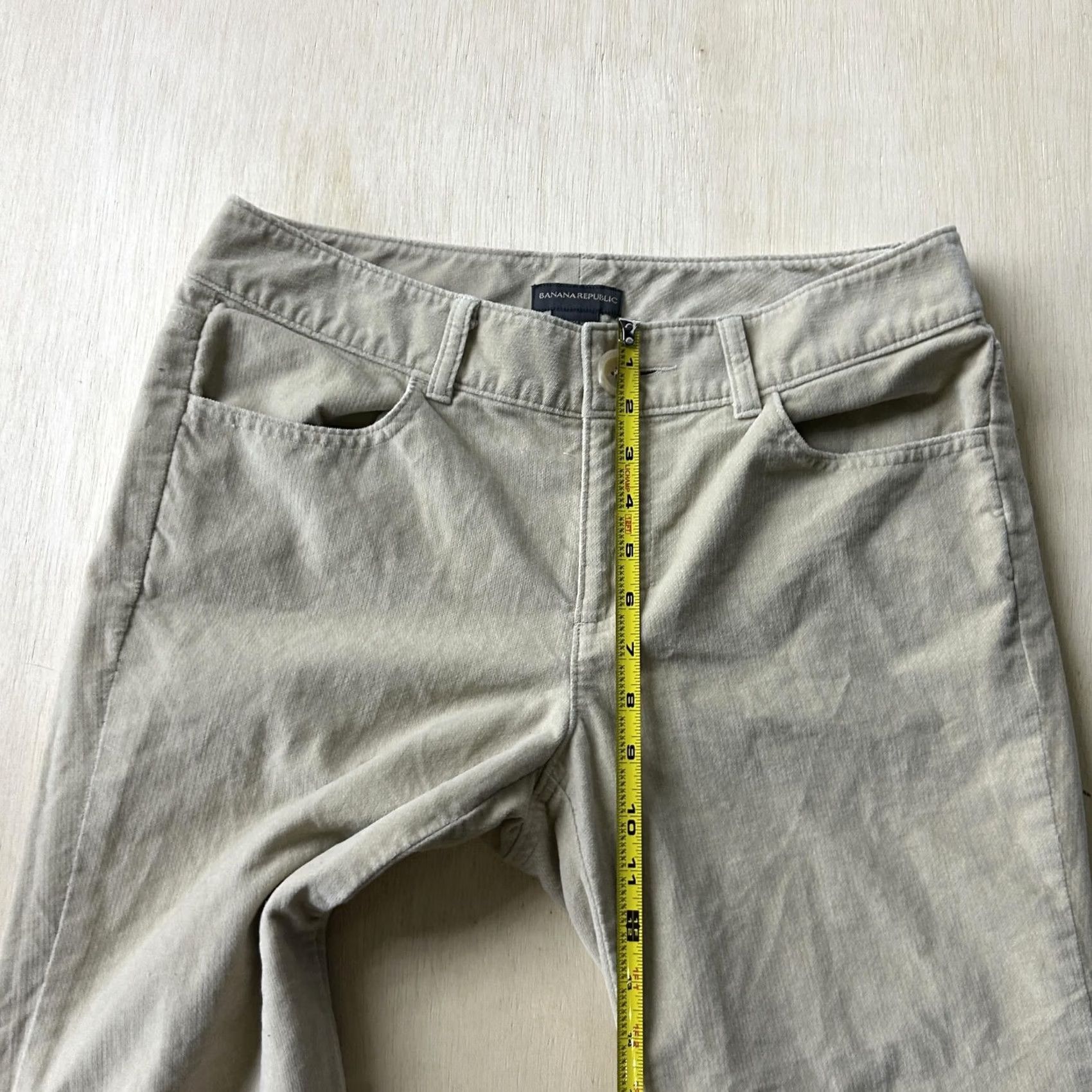 Banana Republic Banana Republic Pants Womens 10 Beige Corduroy Khakis Regular Casual Pockets Size 32" / US 10 / IT 46 - 7 Thumbnail