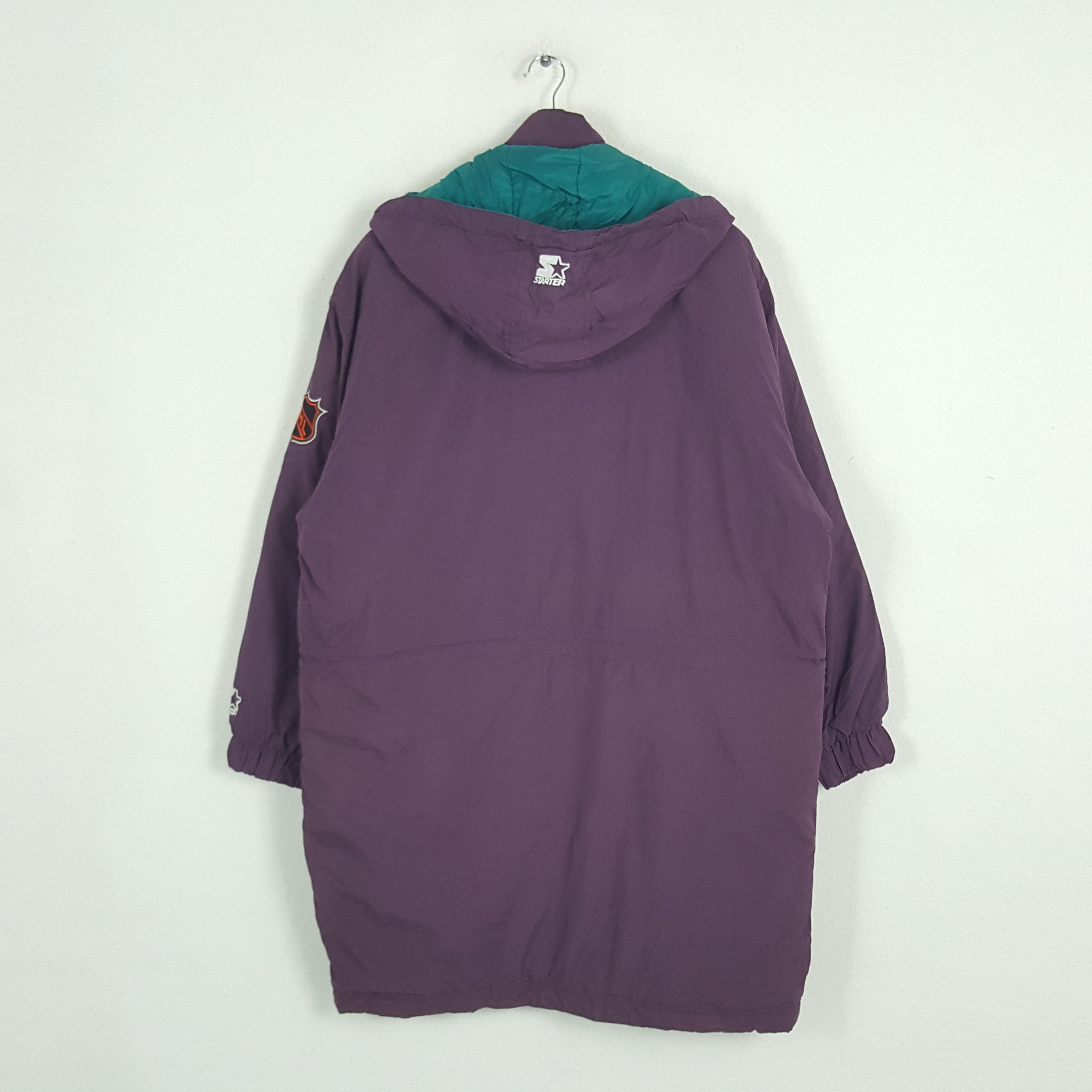 NHL × Starter × Vintage Vintage Starter Mighty Ducks American NHL Team Jacket Size US XL / EU 56 / 4 - 3 Thumbnail